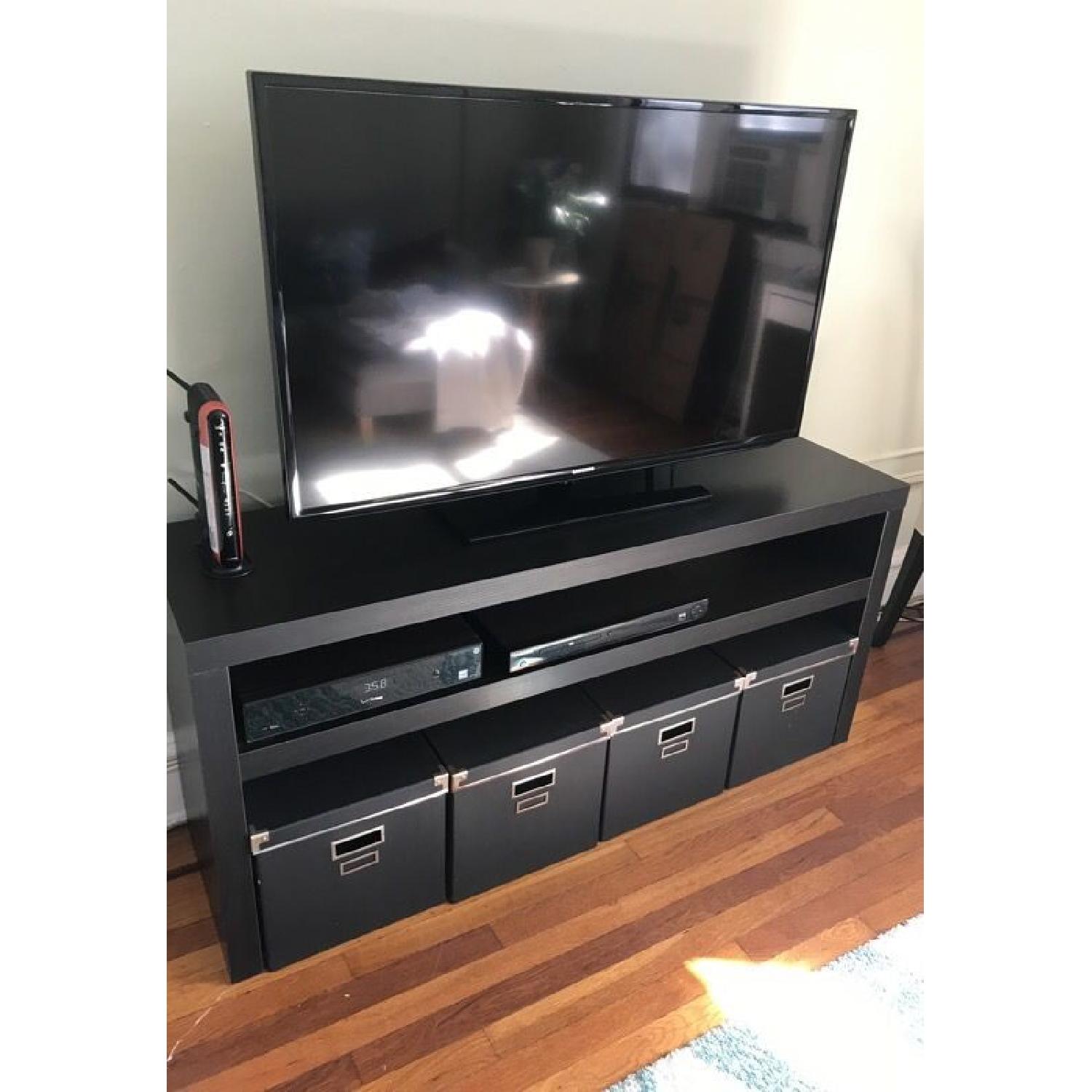 Ikea Black TV Stand - image-1