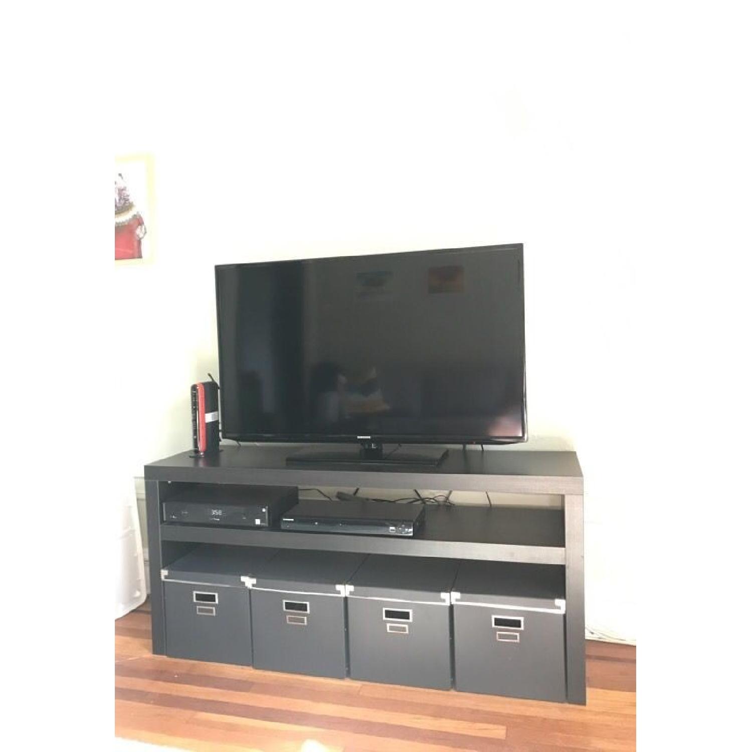 Ikea Black TV Stand - image-2