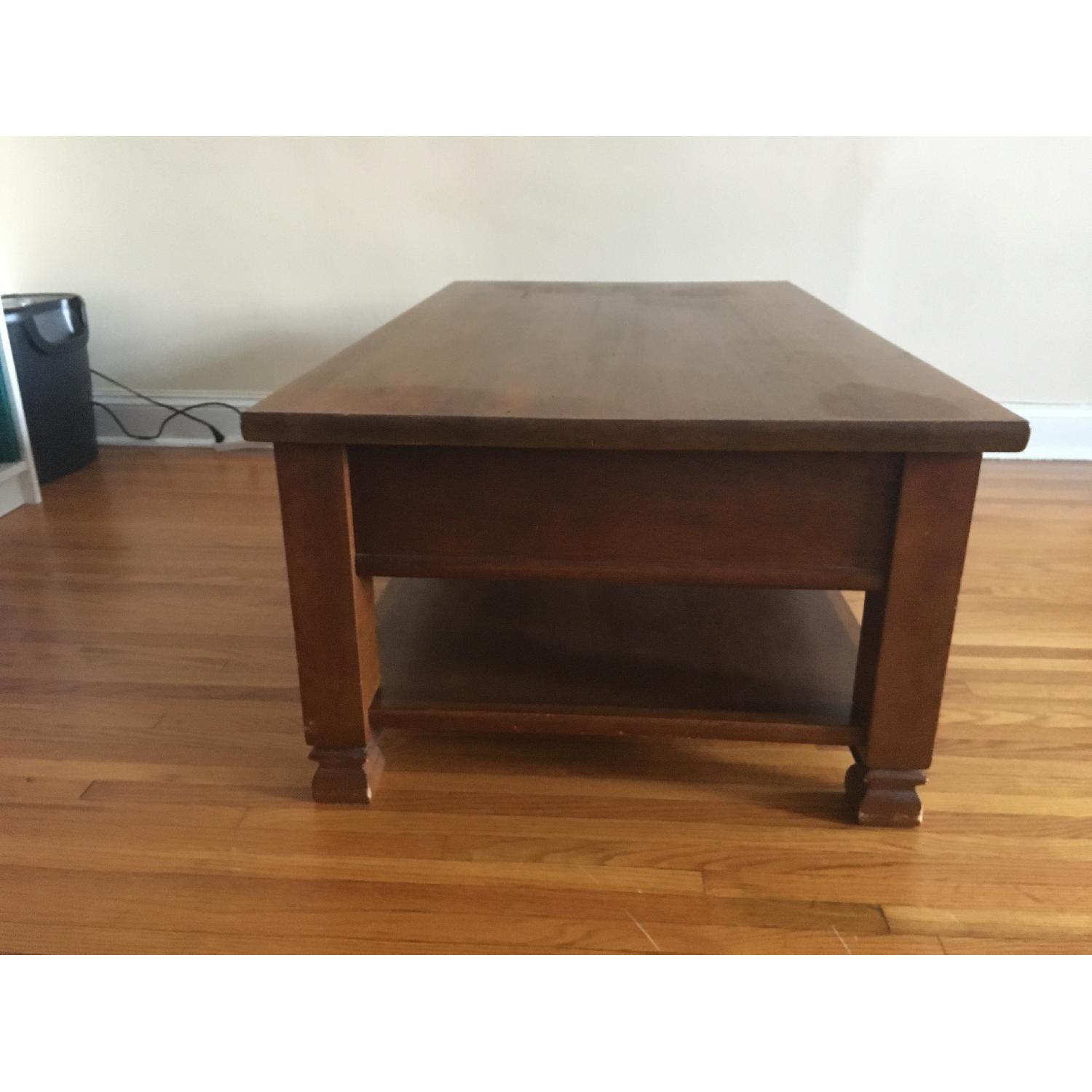 Pottery Barn Distressed Wood Coffee Table - image-2