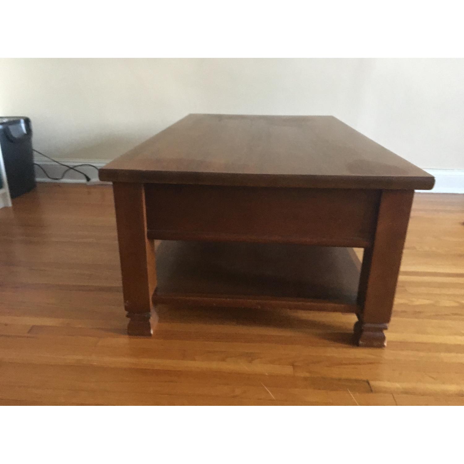 Pottery Barn Distressed Wood Coffee Table - image-3