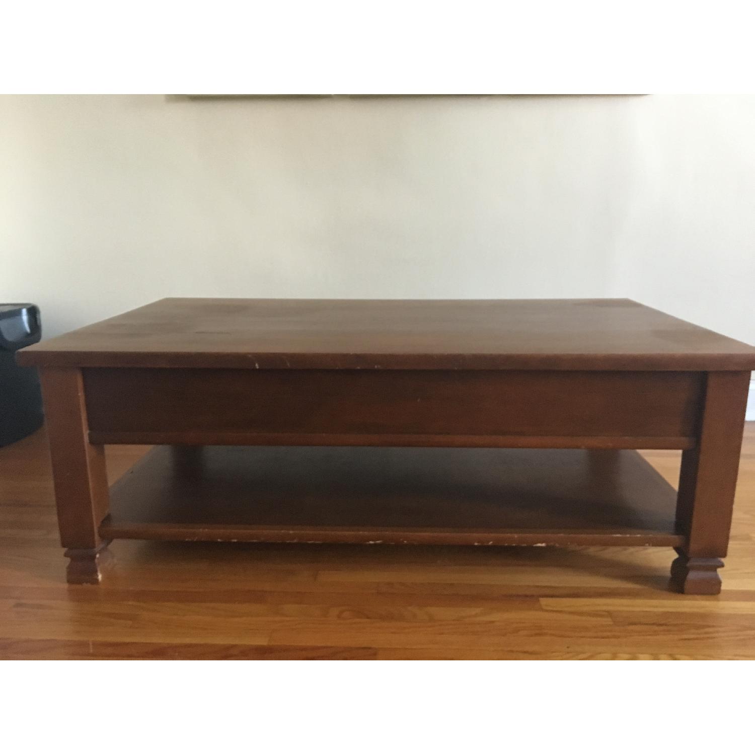 Pottery Barn Distressed Wood Coffee Table - image-4
