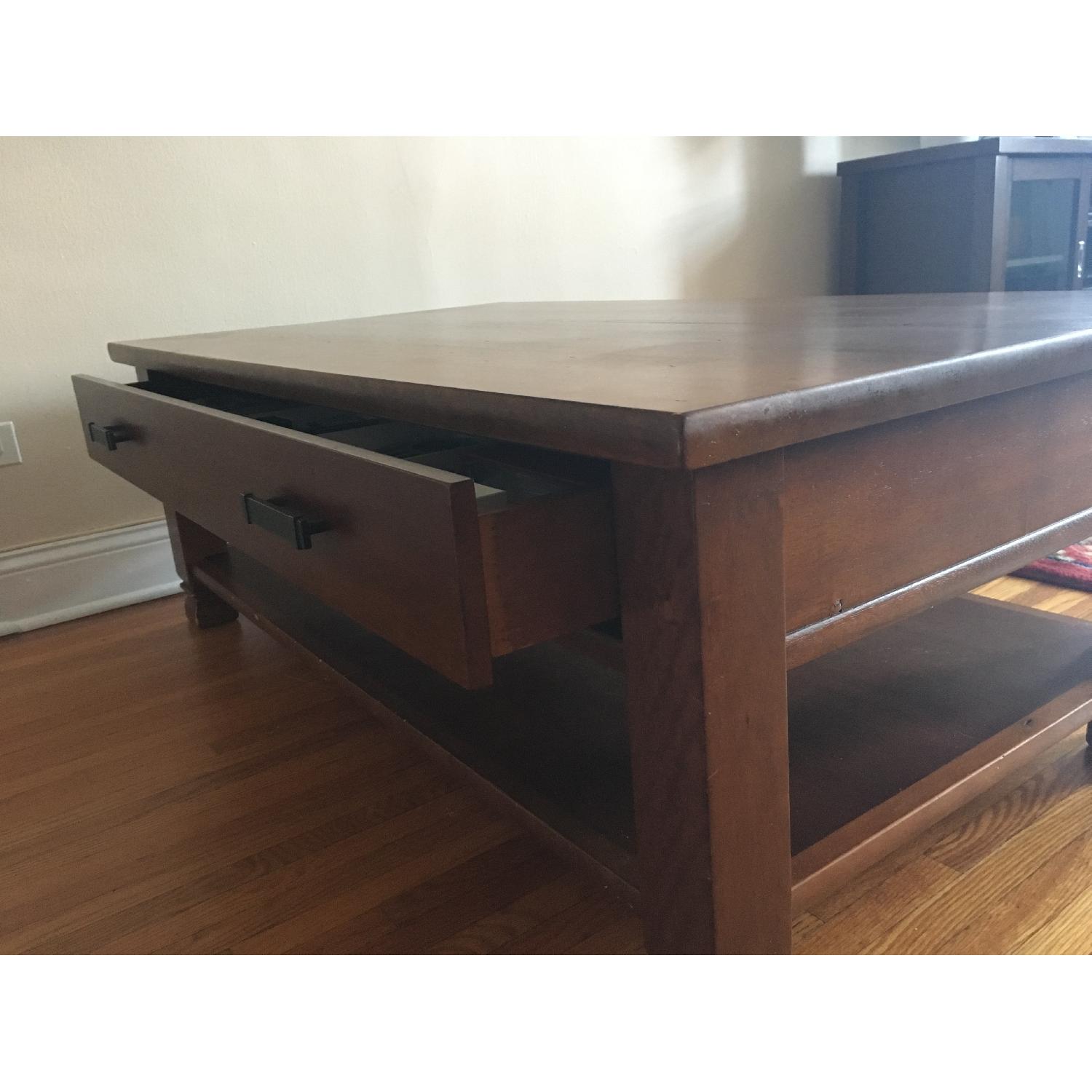 Pottery Barn Distressed Wood Coffee Table - image-6