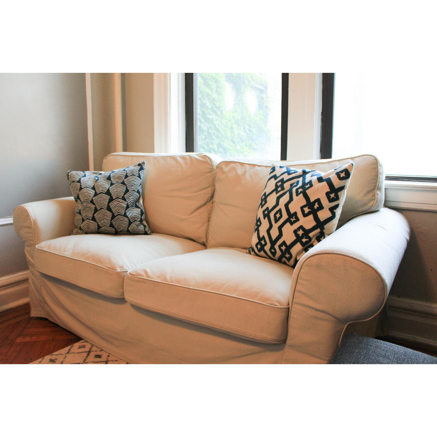 Ikea Ektorp Loveseat in Vittaryd White - image-4