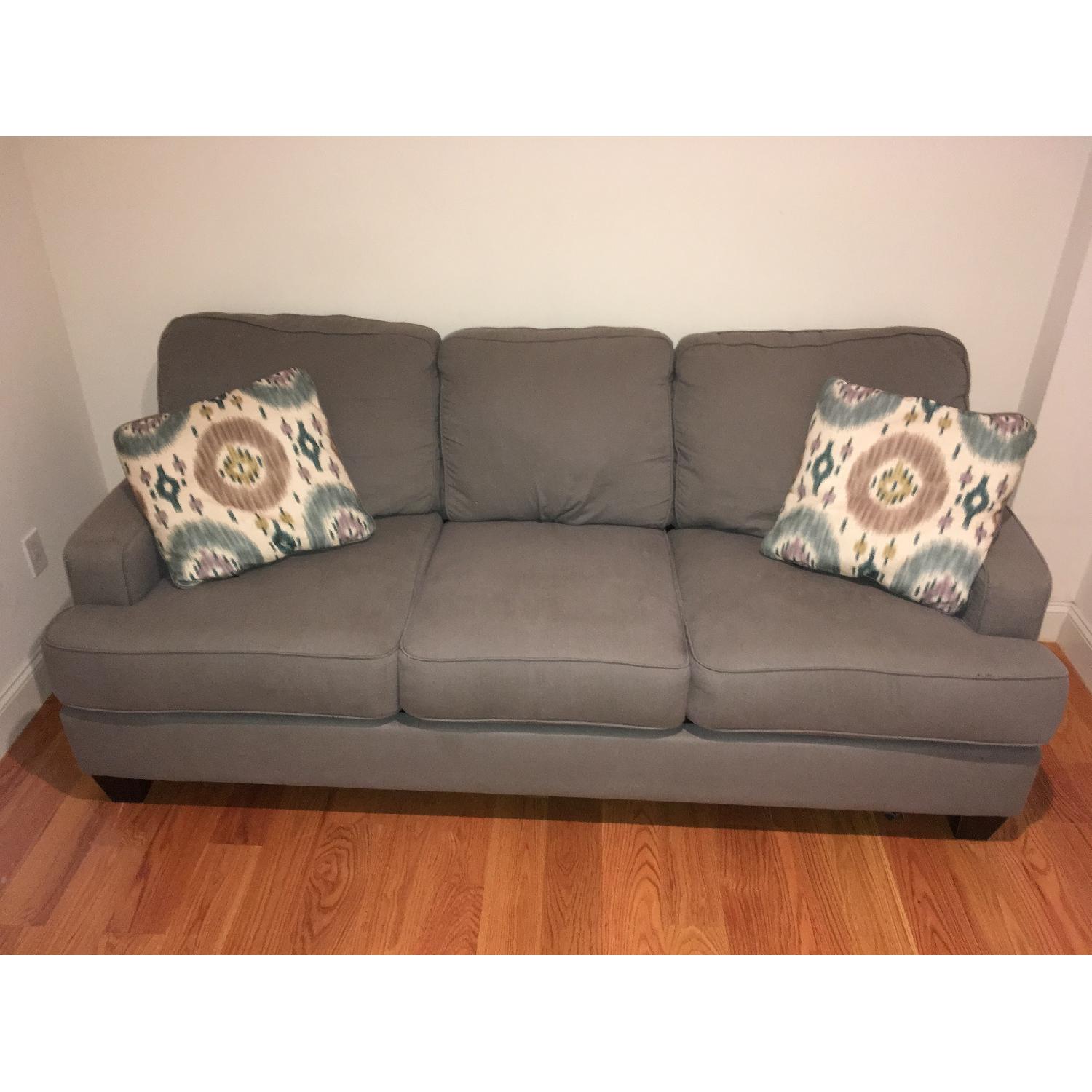 Jennifer Convertibles Pull Out Couch w/ Memory Foam - image-1