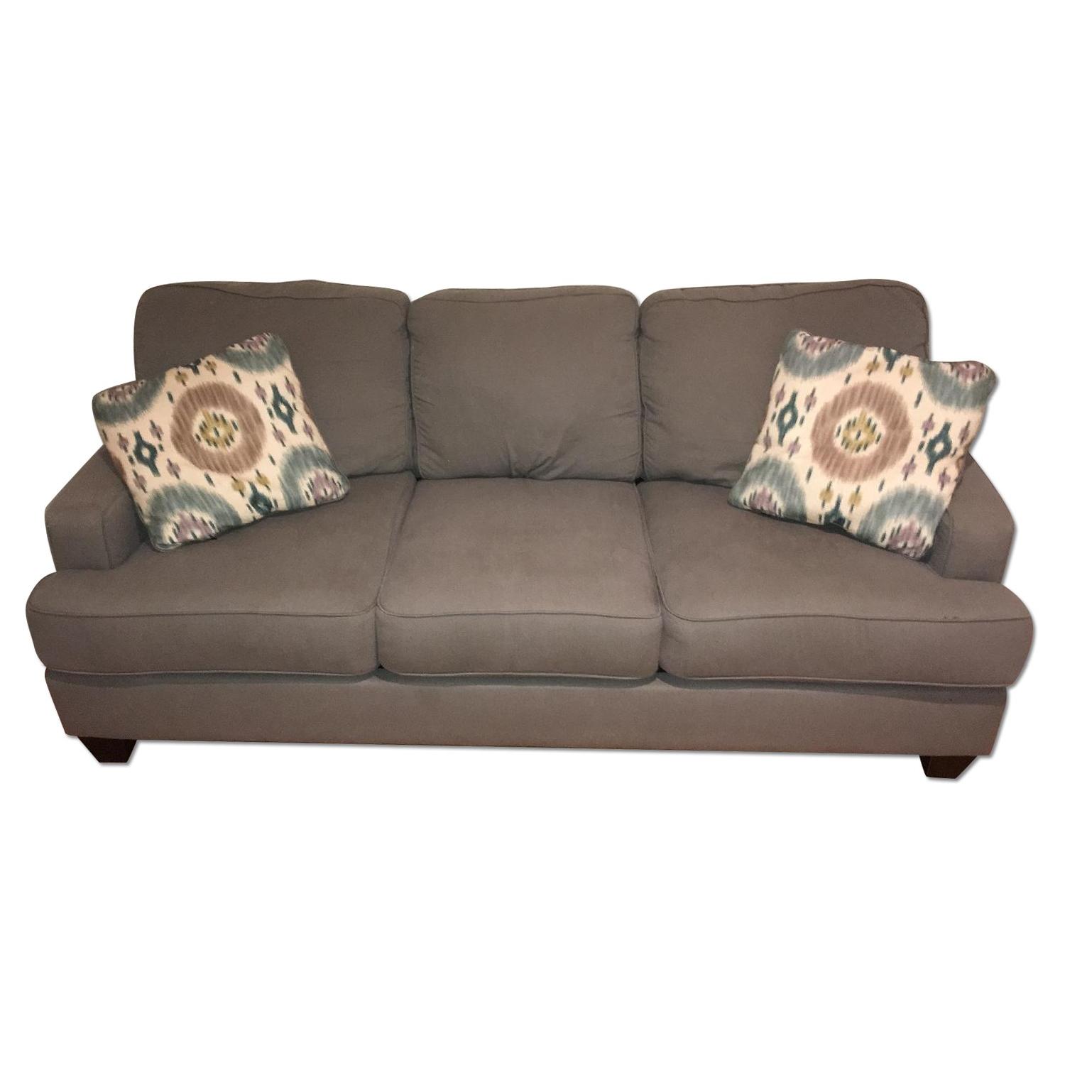 Jennifer Convertibles Pull Out Couch w/ Memory Foam - image-0