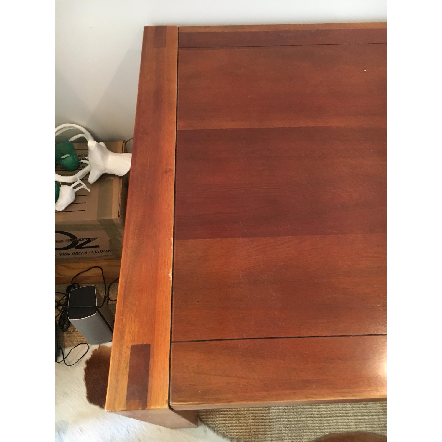 Modern Parson's Style Cherry Dining Table - image-2