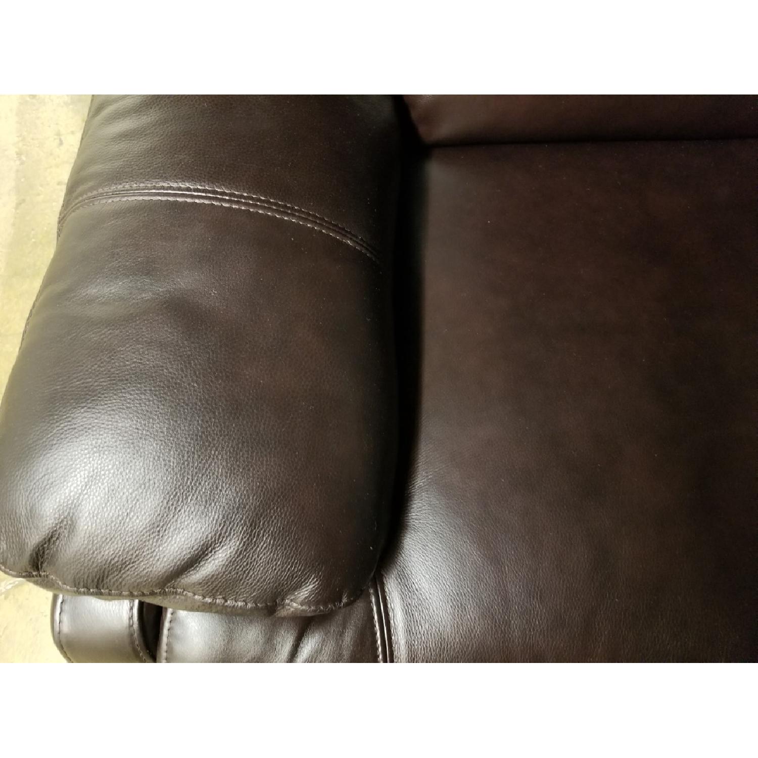 Macy's Leather Sofa + Lounge Chair AptDeco