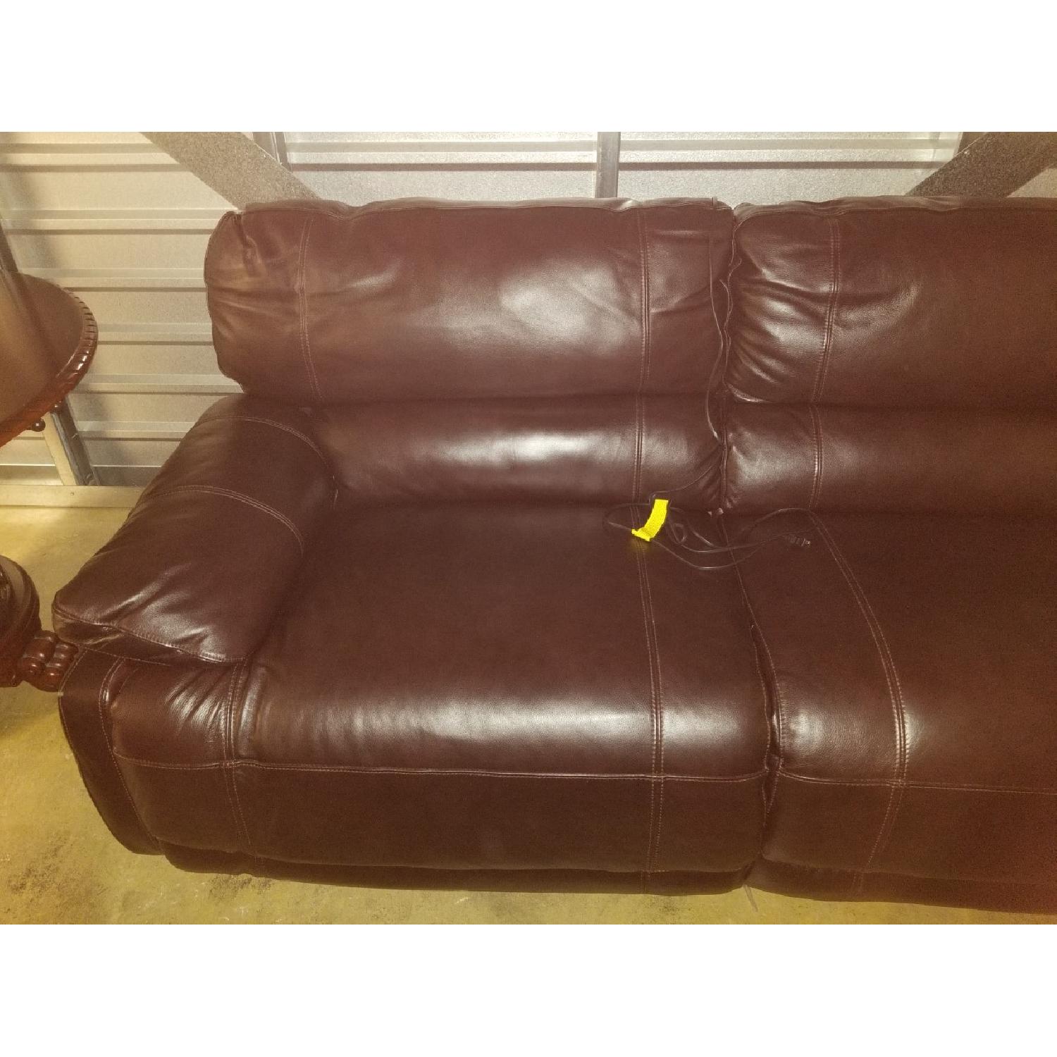 Macy's Leather Sofa + Lounge Chair AptDeco