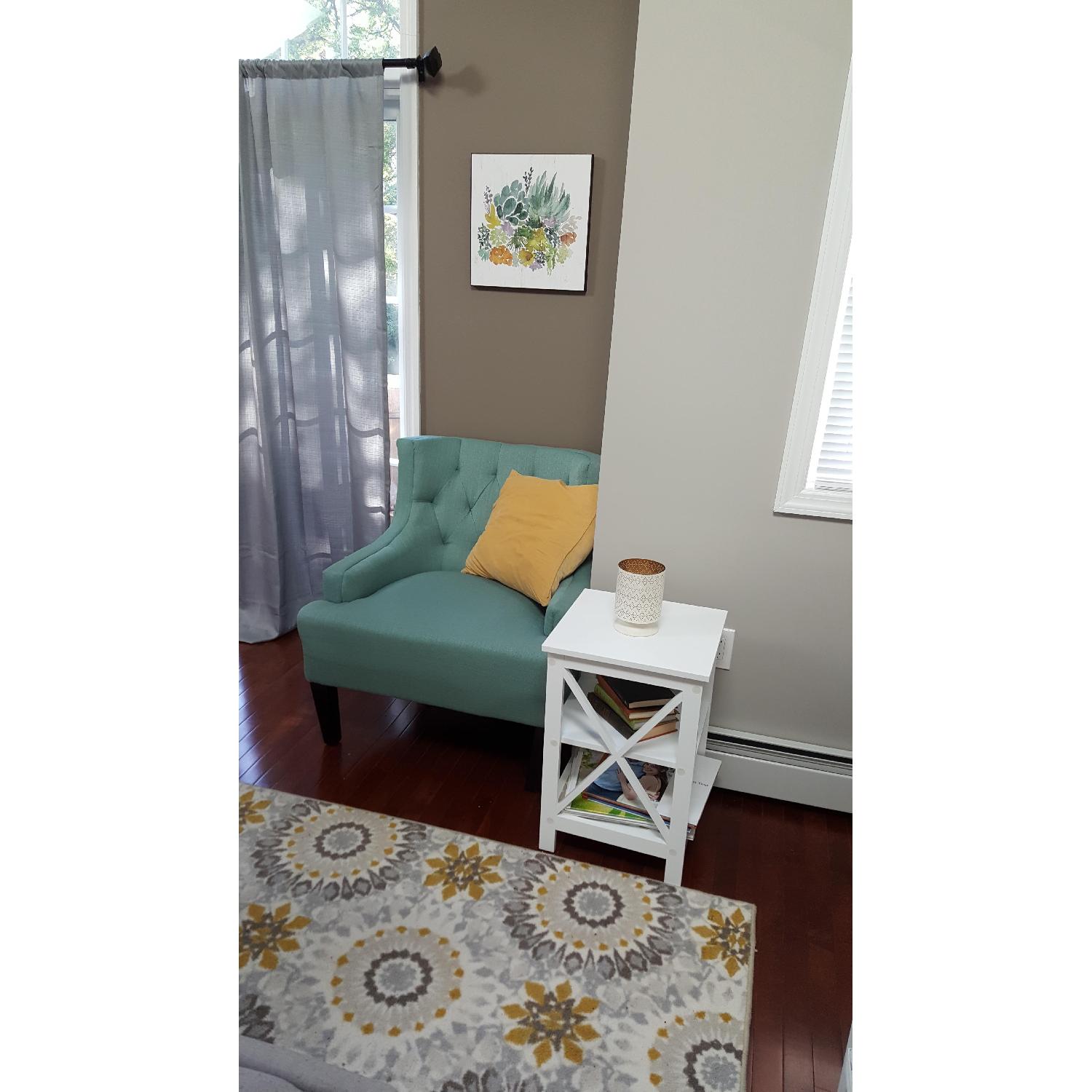 Poundex Bobkona Ansley Microfiber Accent Chair - image-2