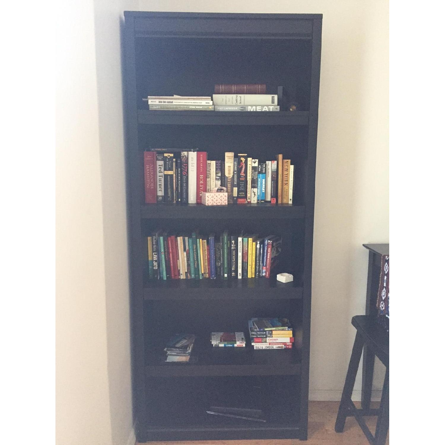 Crate & Barrel Payton Ebony Bookcase - image-1