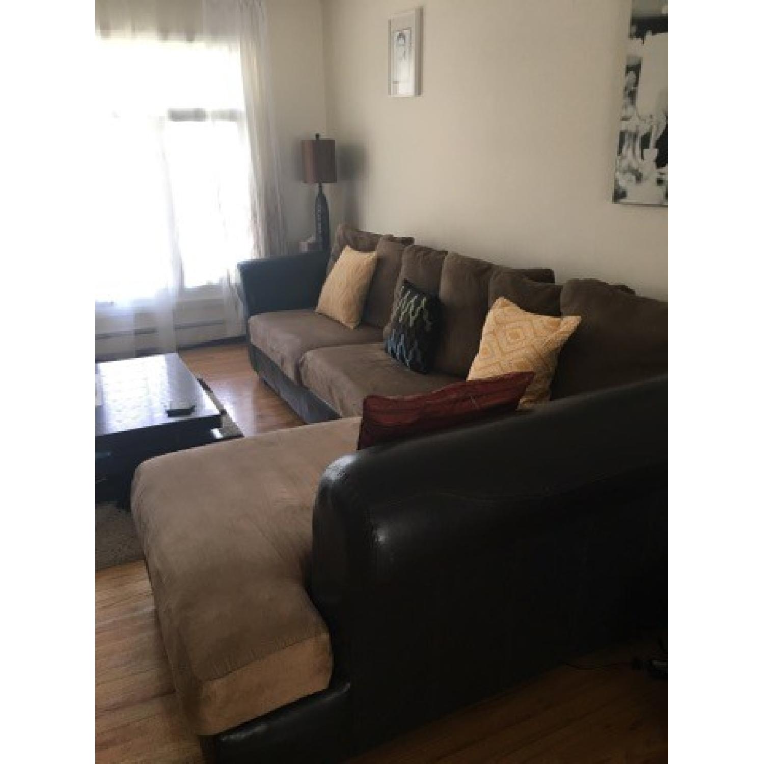 Ashley's Masoli Mocha Sectional sofa set - L-Shaped Couch - image-2