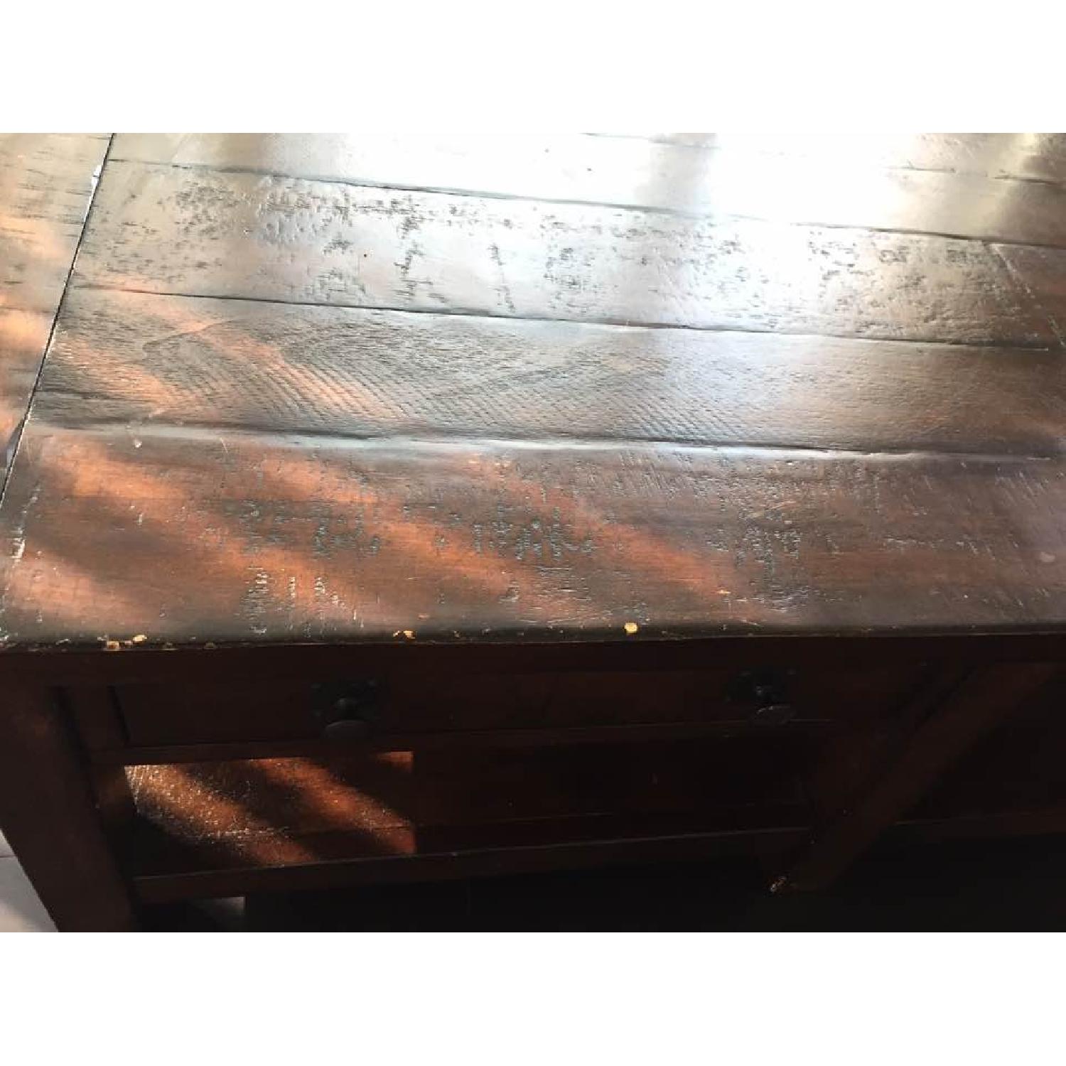 Pottery Barn Coffee Table in Rustic Mahogany - image-8