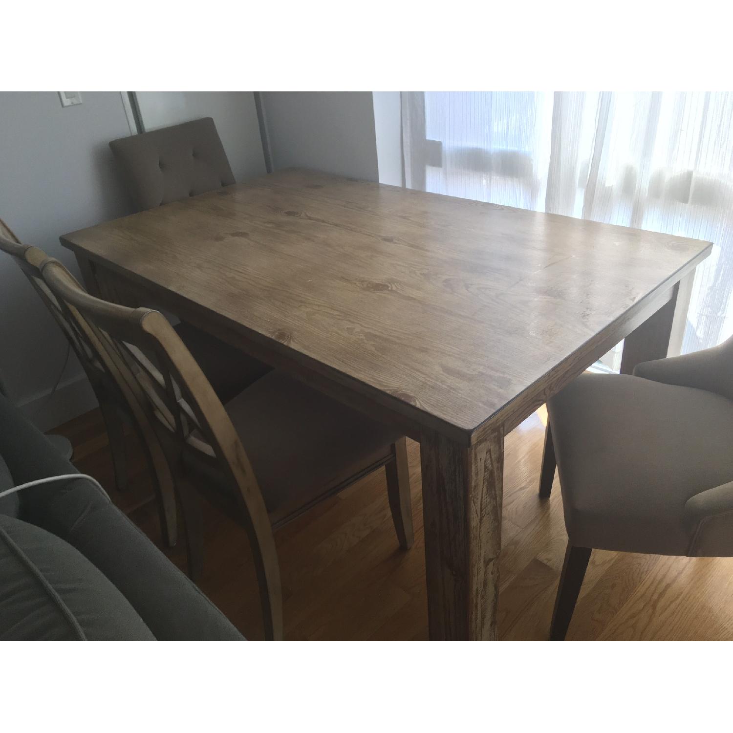 Jennifer Convertibles Rustic Wood Dining Table - image-2