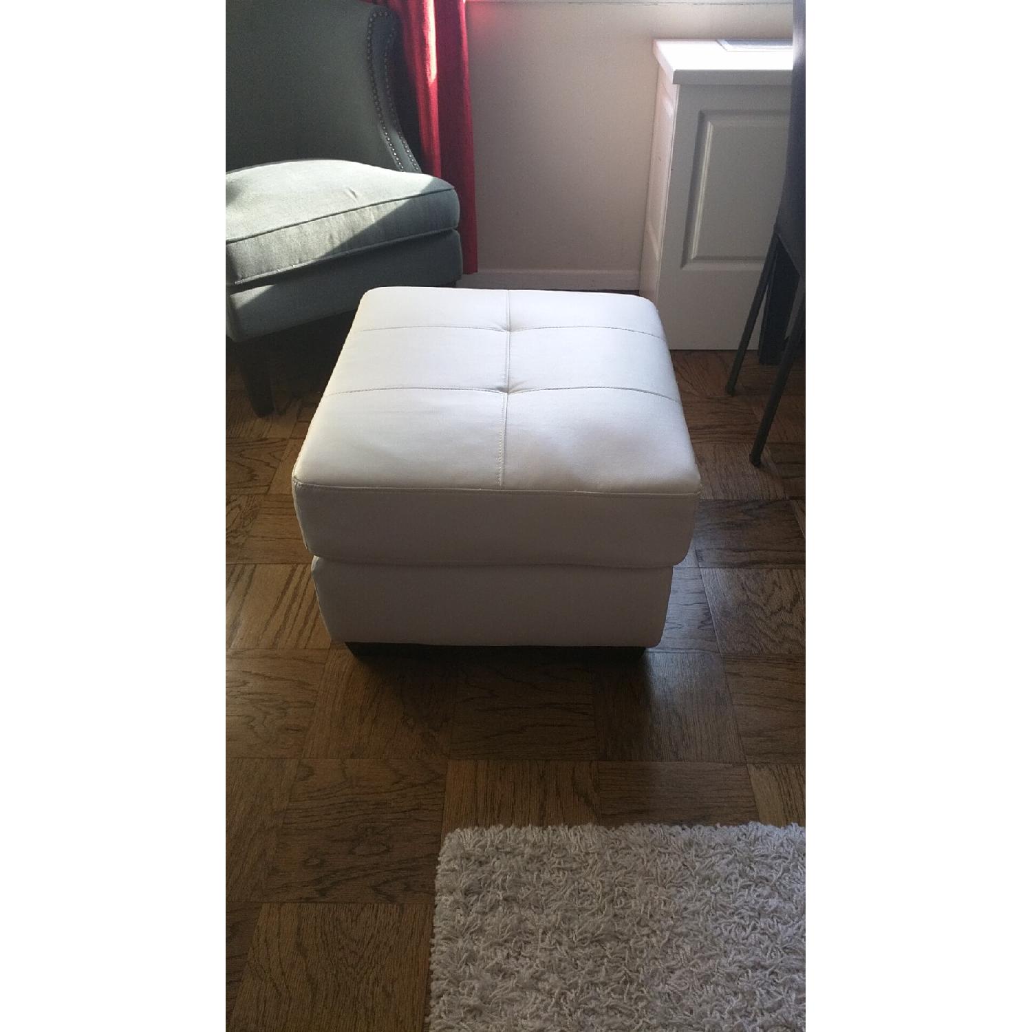 Grey Arm Chair & Ottoman - image-5