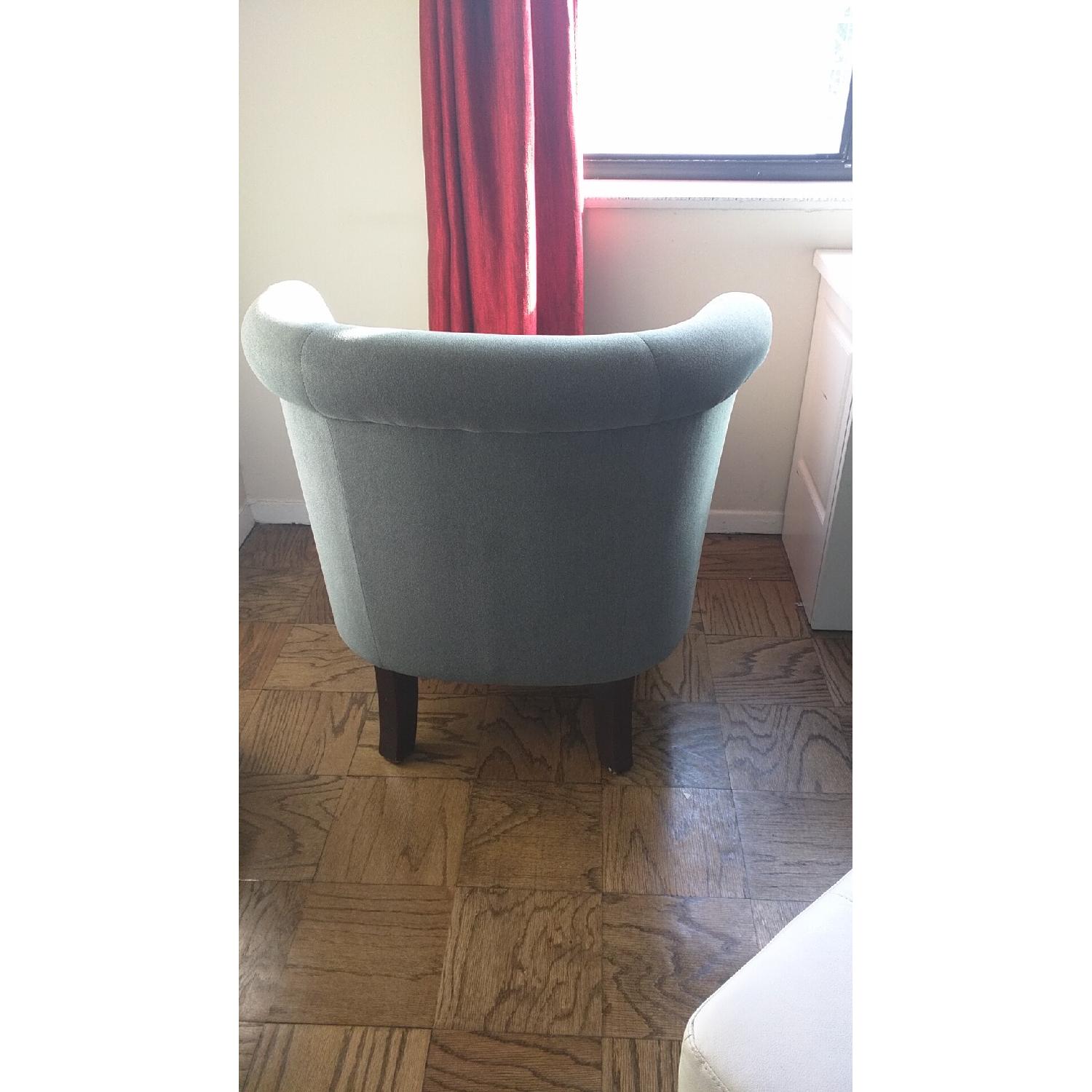 Grey Arm Chair & Ottoman - image-6
