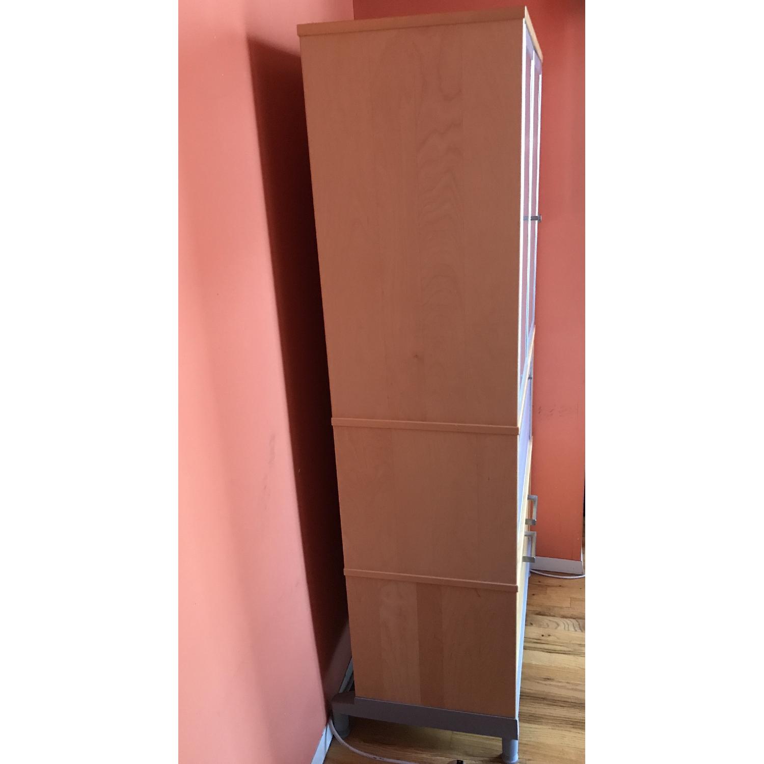 Ikea TV/Media Storage Cabinet w/ Roll-Up & Glass Doors - image-3