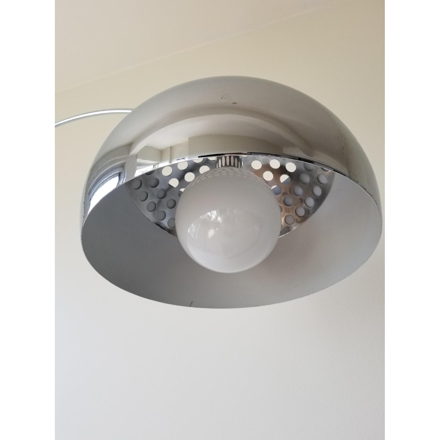 Nova Contour Polished Chrome Arc Lamp w/ Wood Base - image-3