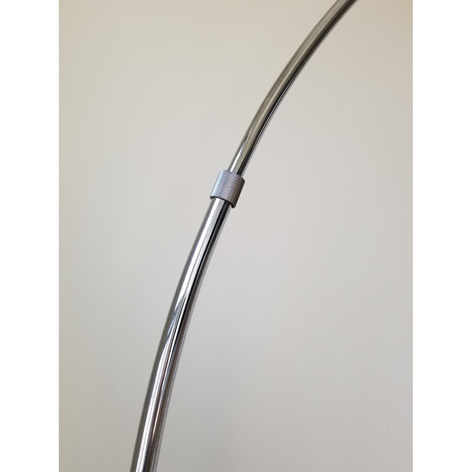 Nova Contour Polished Chrome Arc Lamp w/ Wood Base - image-9