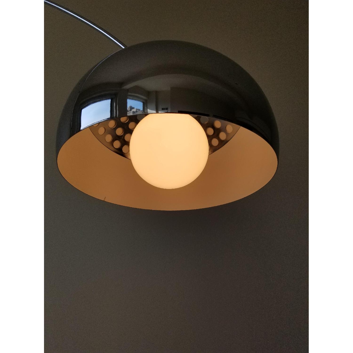Nova Contour Polished Chrome Arc Lamp w/ Wood Base - image-13