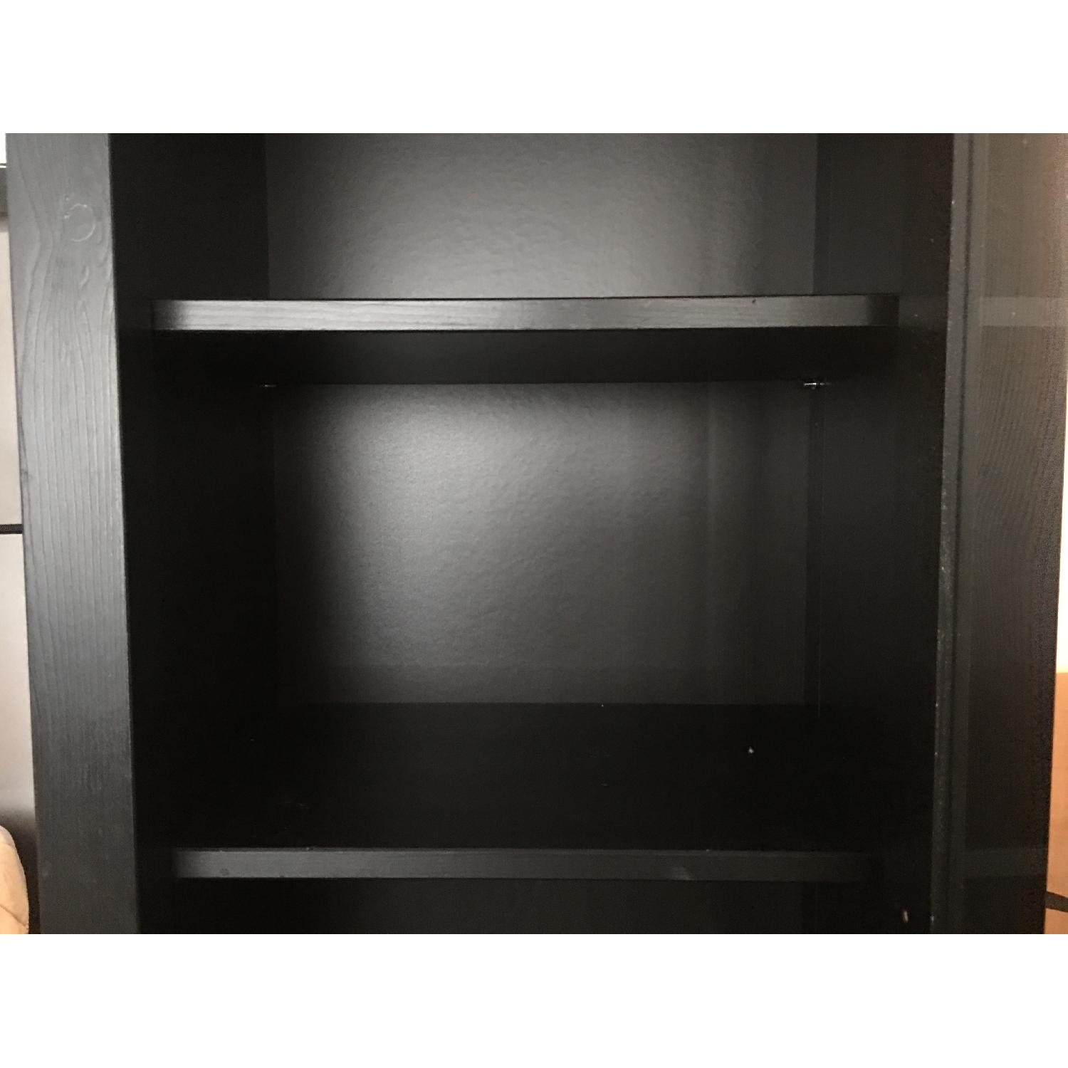 Ikea Hemnes Storage Cabinet w/ Glass Door in Black-Brown - image-6
