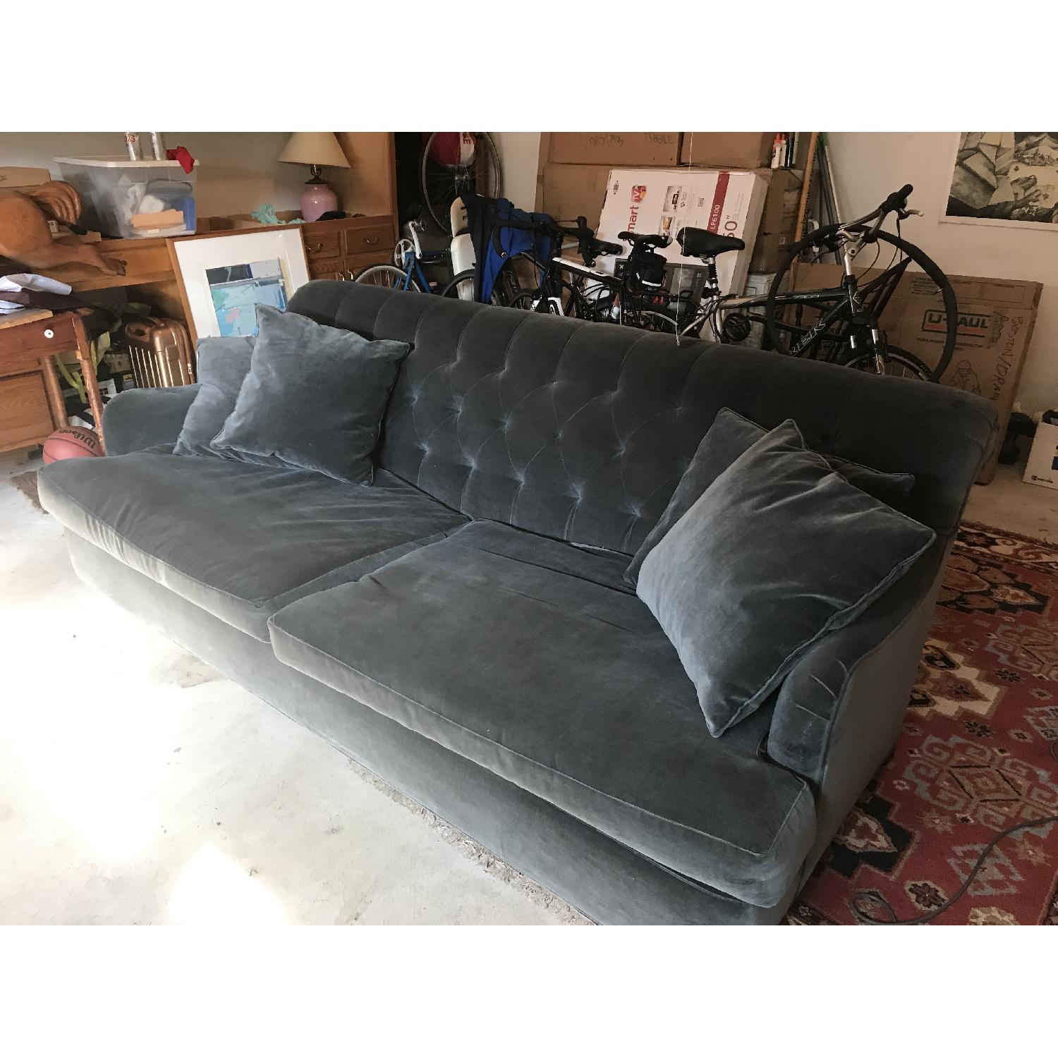 Cisco Brothers Clarence Velvet Tufted Sofa - image-2