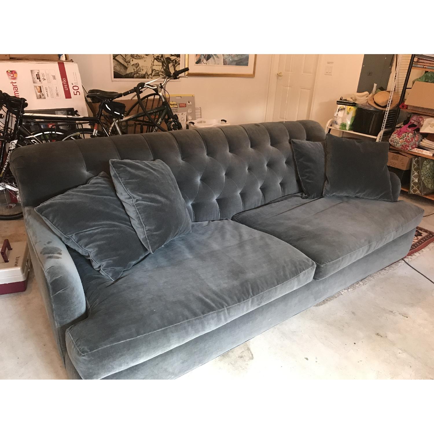 Cisco Brothers Clarence Velvet Tufted Sofa - image-3