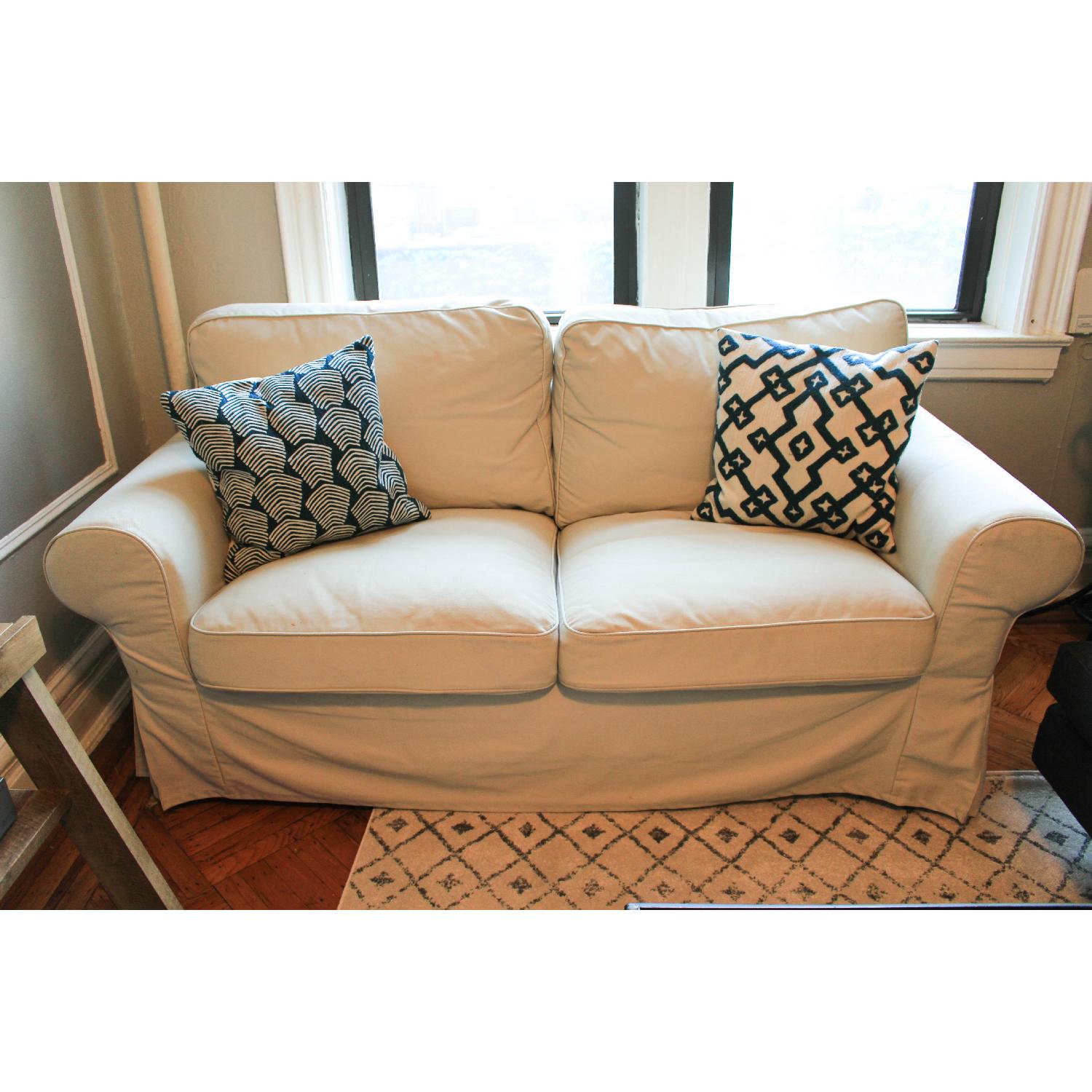 Ikea Ektorp Loveseat in Lofallet Beige - image-2