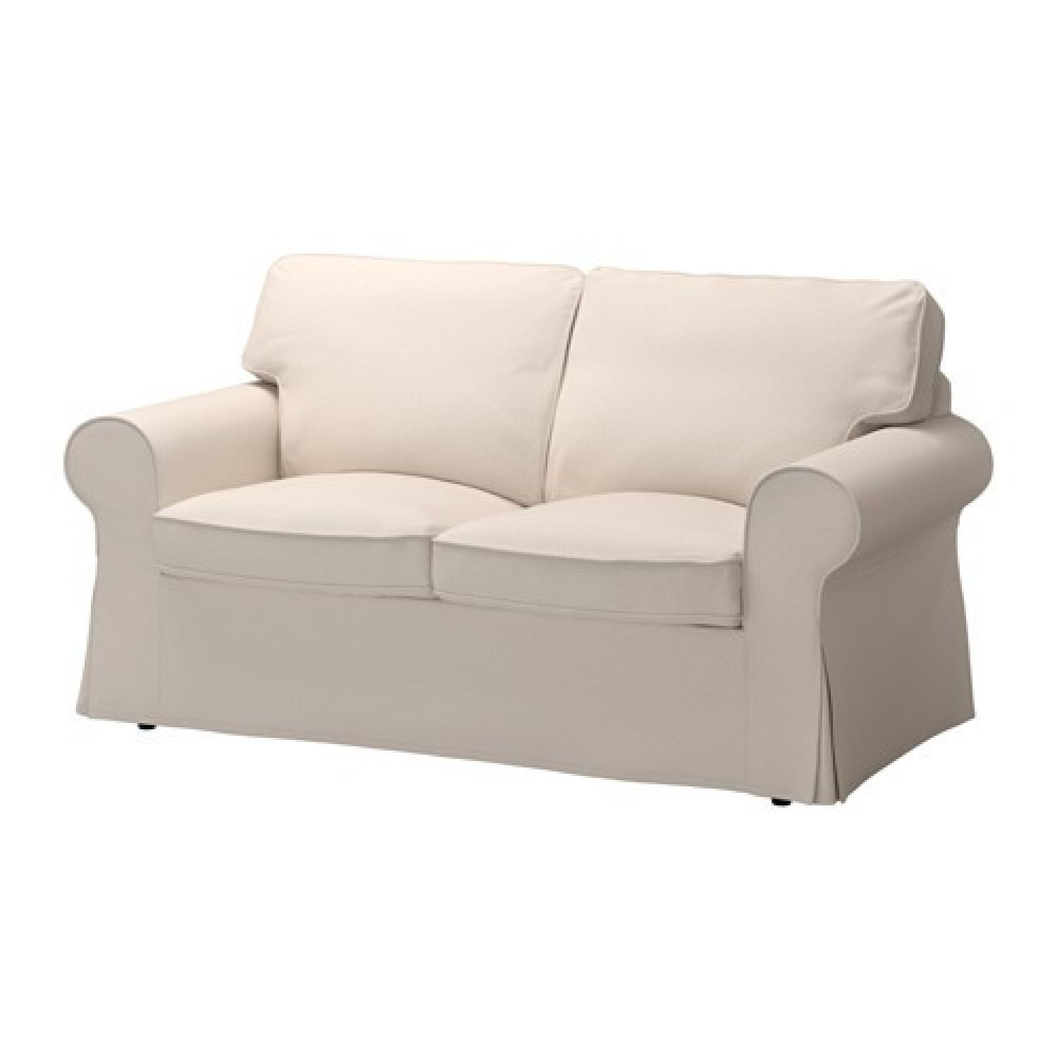 Ikea Ektorp Loveseat in Lofallet Beige - image-0