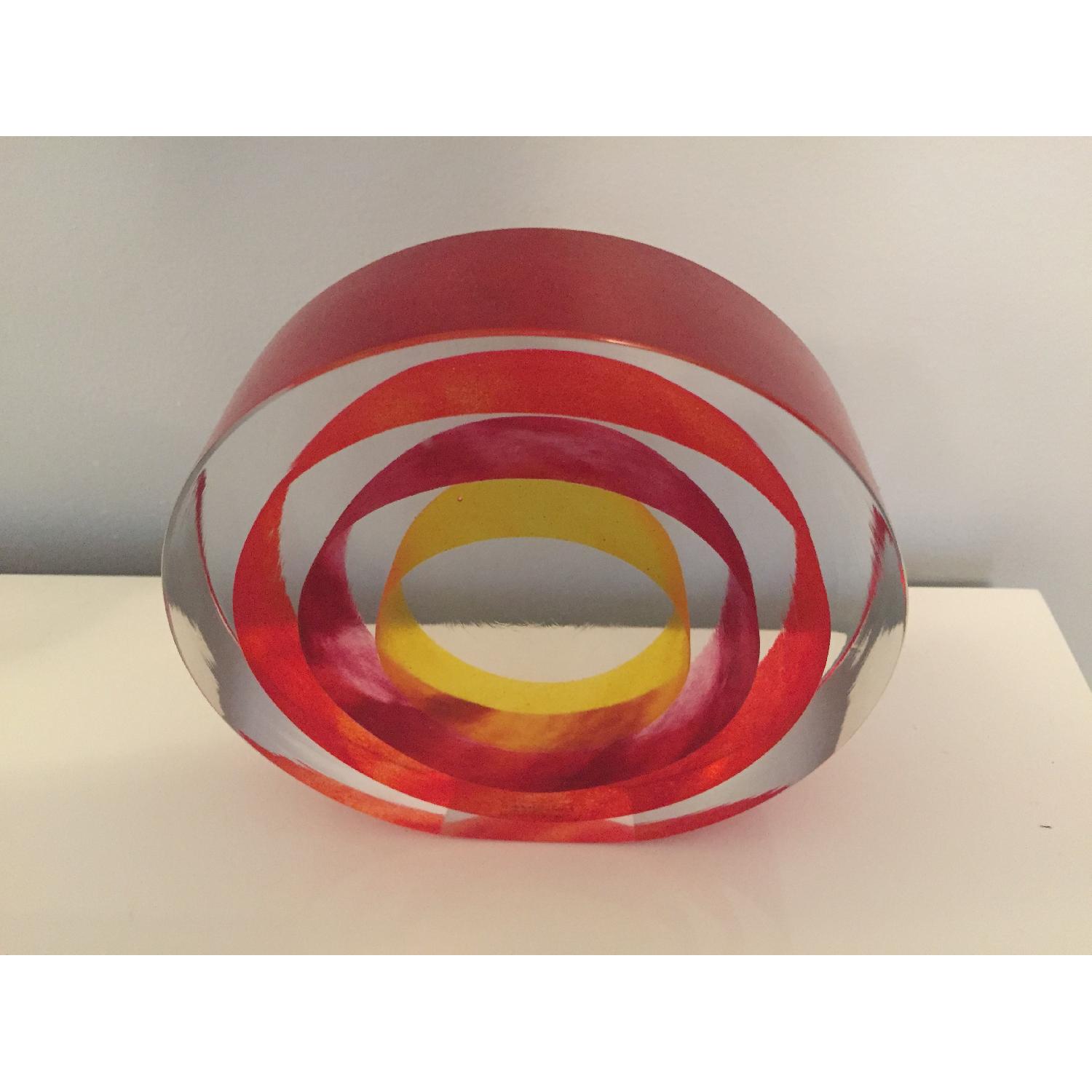 DwellStudio by Global Views Glass Orange Rock Candy Object - image-2