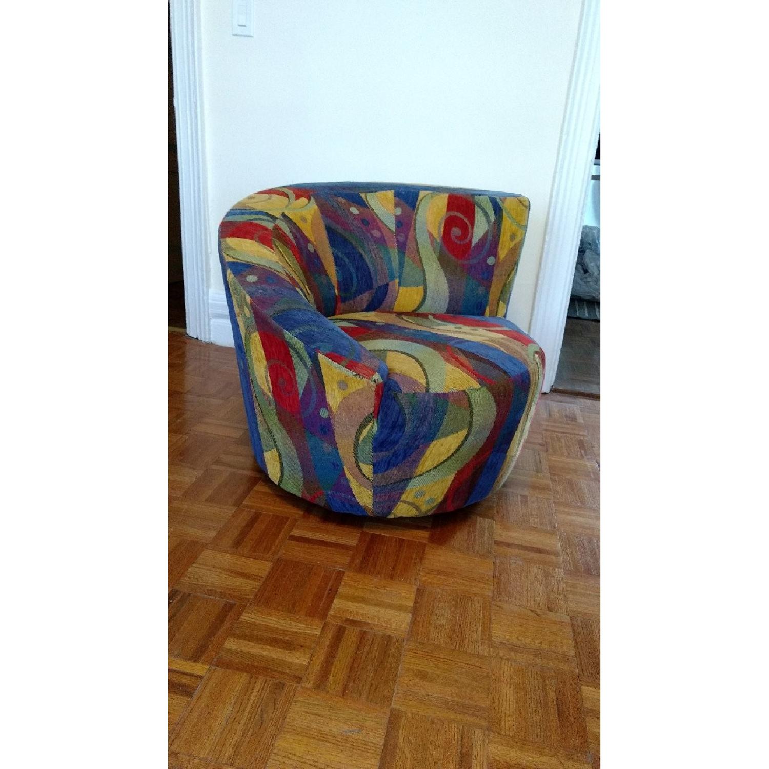 GuideCraft Vladimir Kagan Style Corkscrew Swivel Chairs - image-2