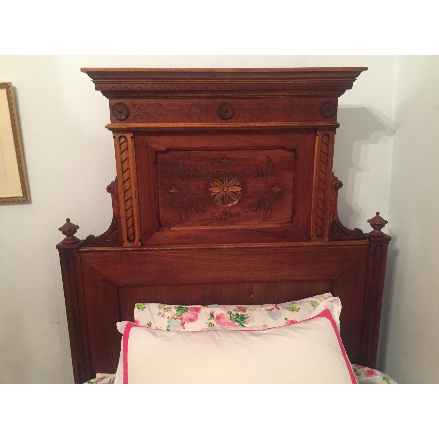 ABC Carpet and Home Antique Austrian Headboard & Footboard - image-2