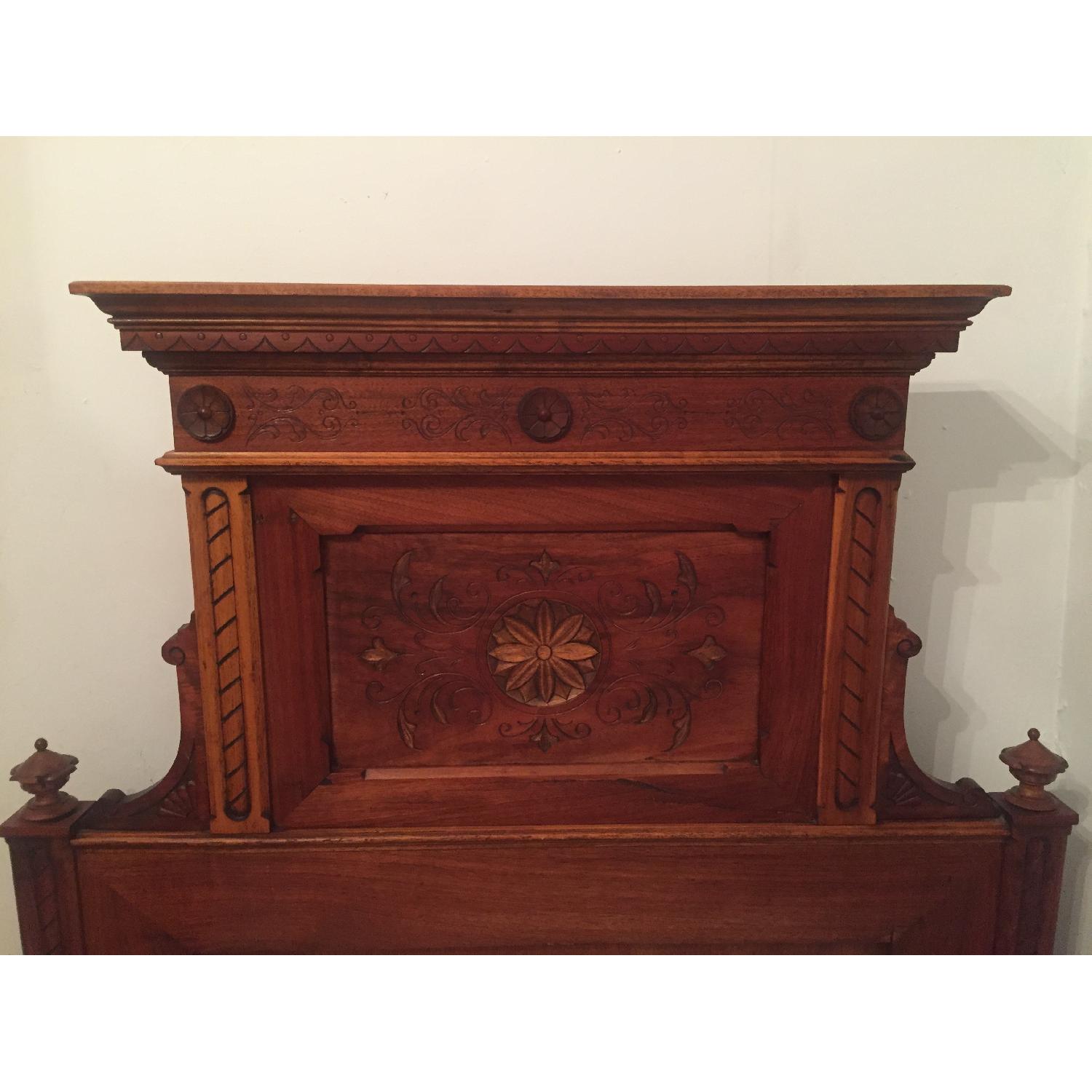 ABC Carpet and Home Antique Austrian Headboard & Footboard - image-4