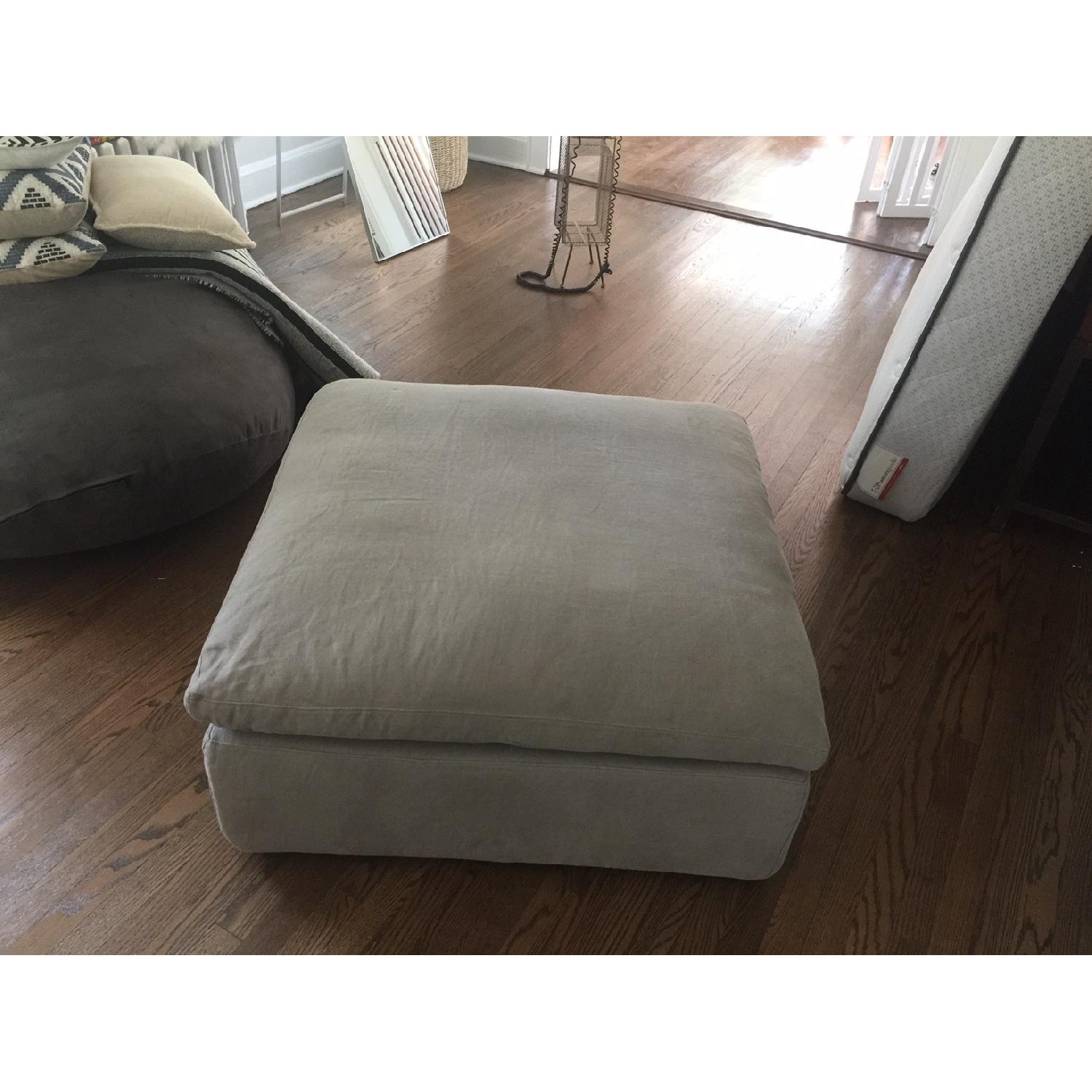 Restoration Hardware Cloud Ottoman - image-2
