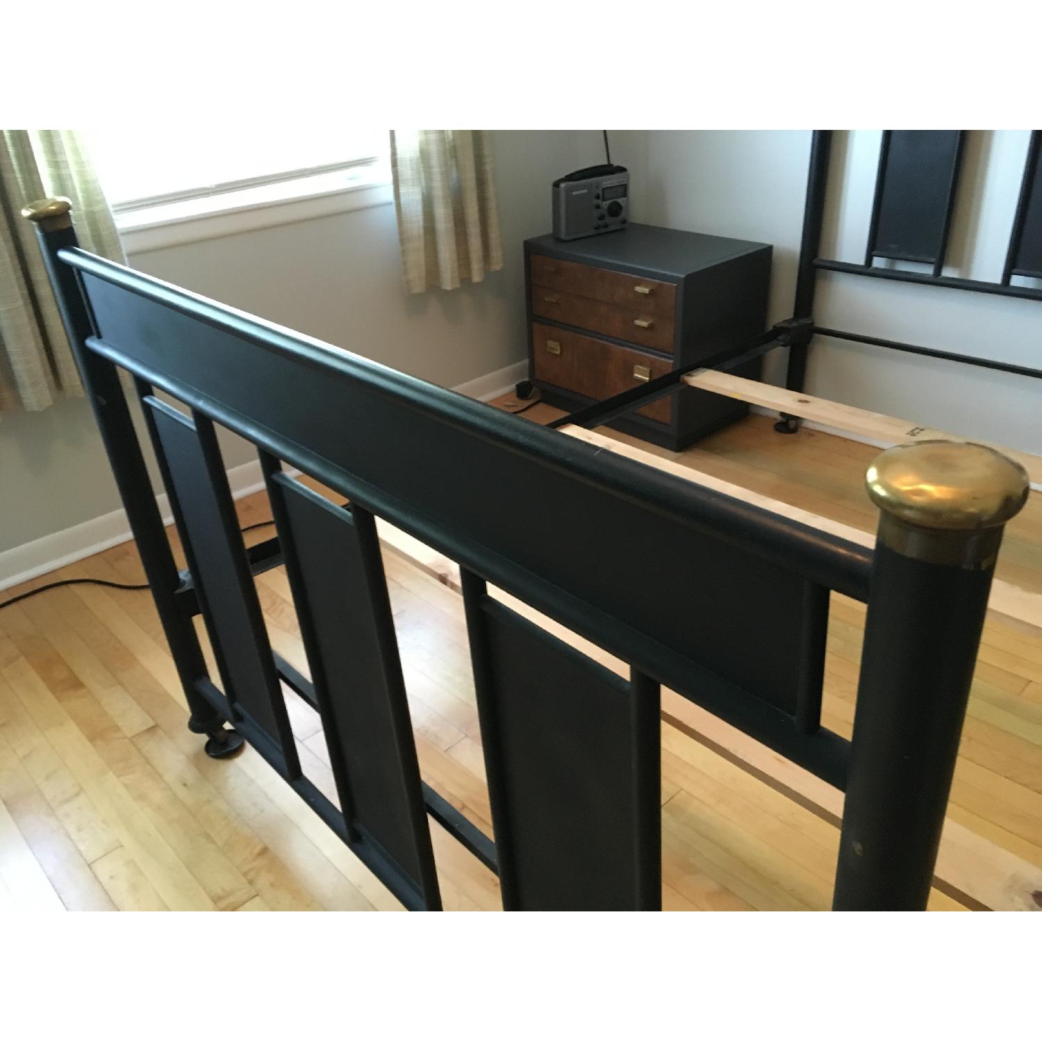 Antique Iron Full Size Bed Frame - image-2