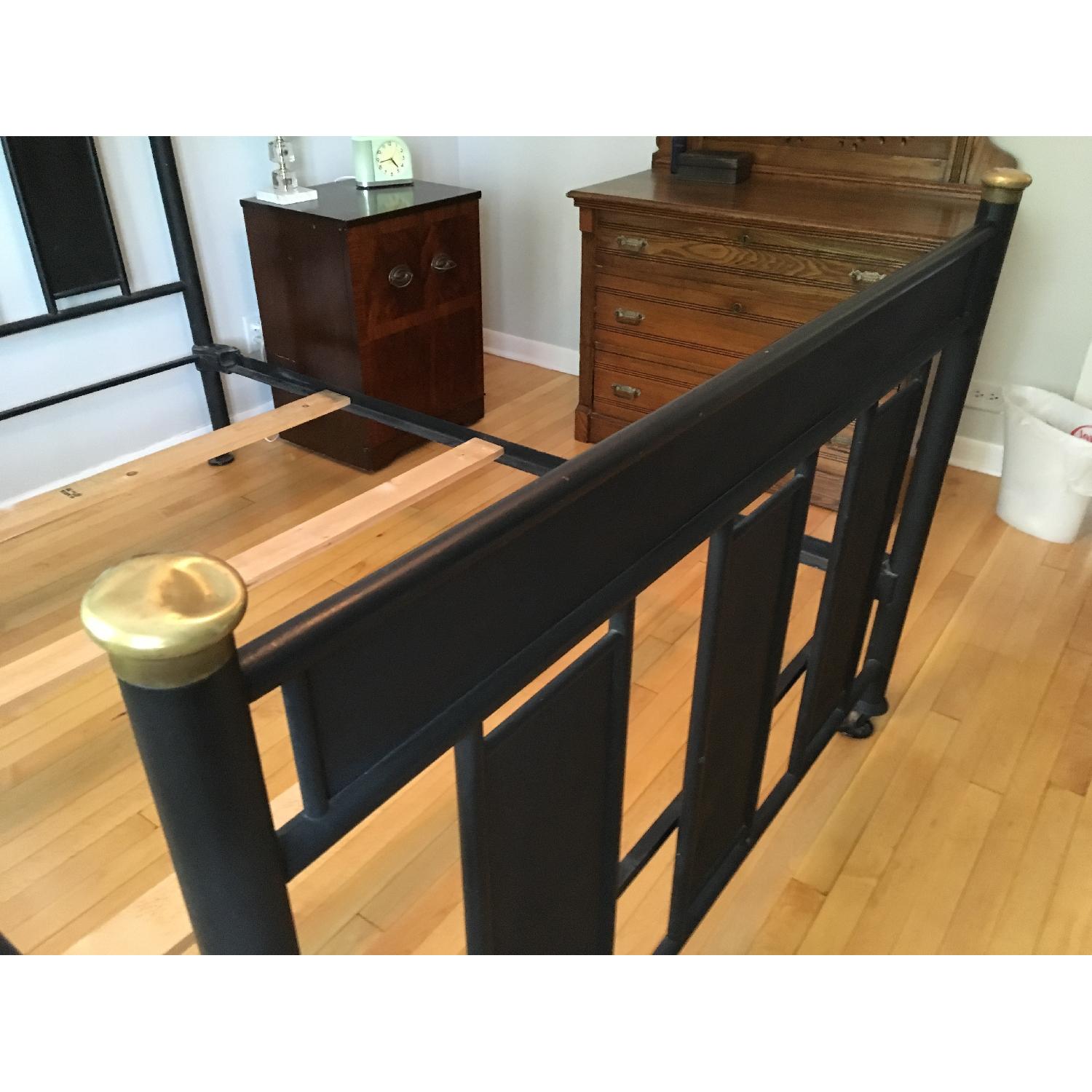 Antique Iron Full Size Bed Frame AptDeco