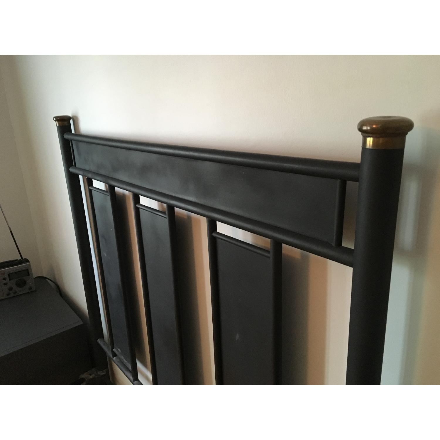 Antique Iron Full Size Bed Frame - image-5