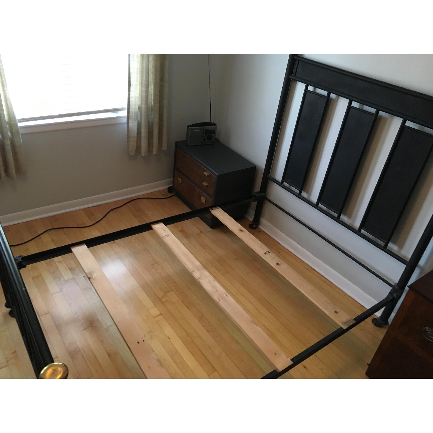 Antique Iron Full Size Bed Frame - image-6