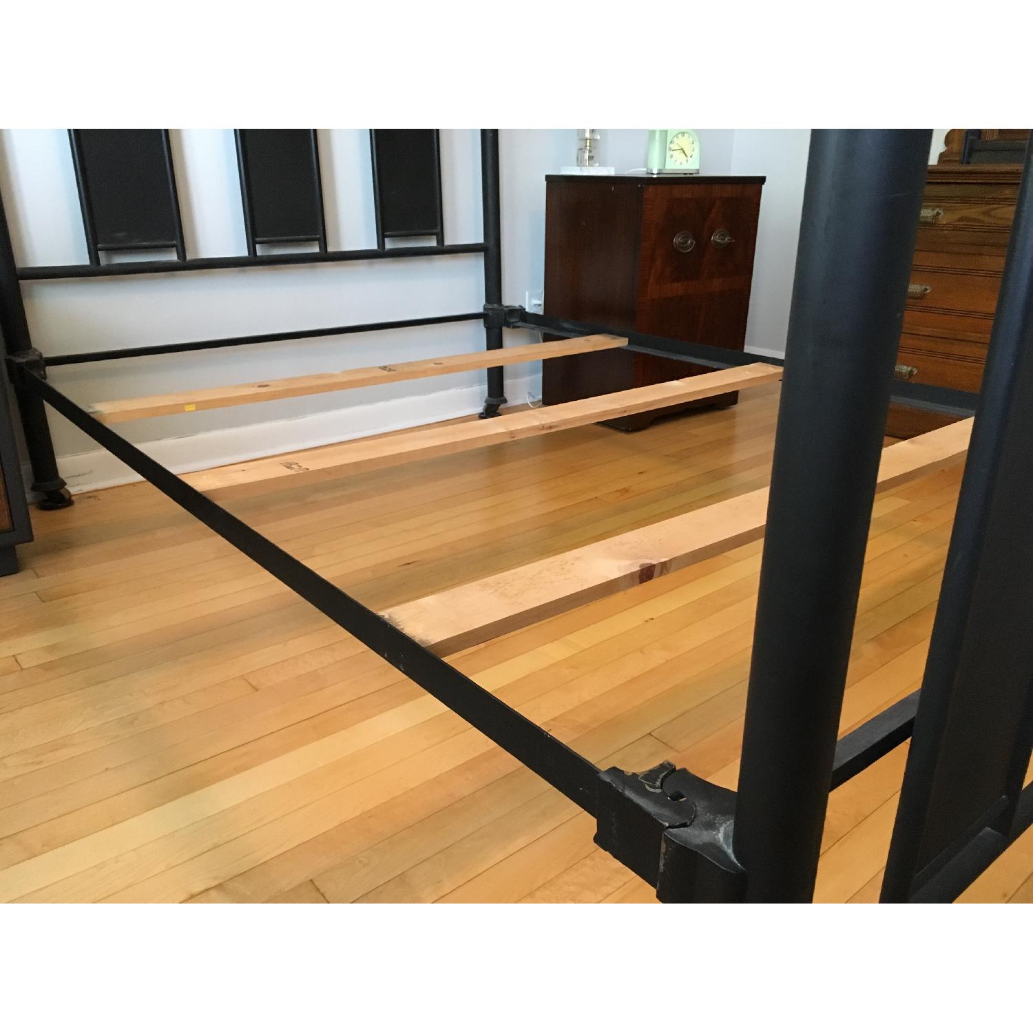 Antique Iron Full Size Bed Frame - image-7