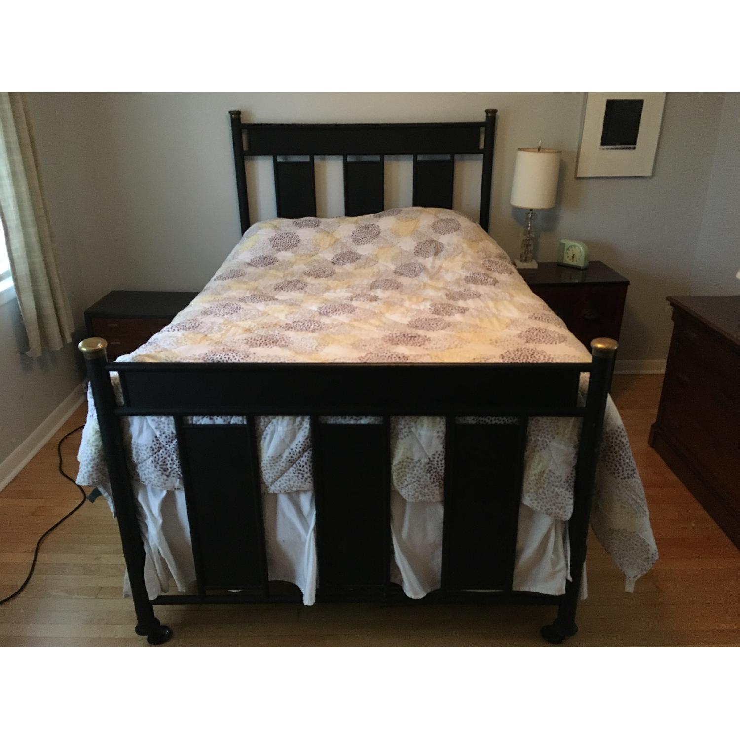 Antique Iron Full Size Bed Frame - image-8