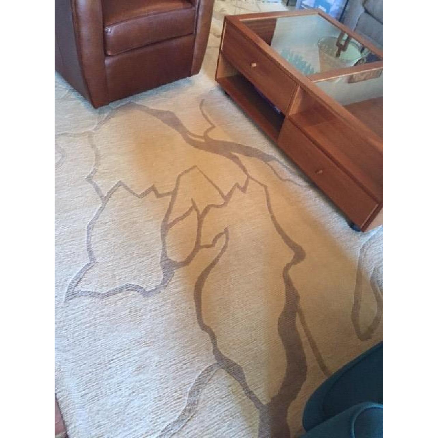 Flynn and Martin Patterson Taupe & Grey Wool Area Rug - image-4