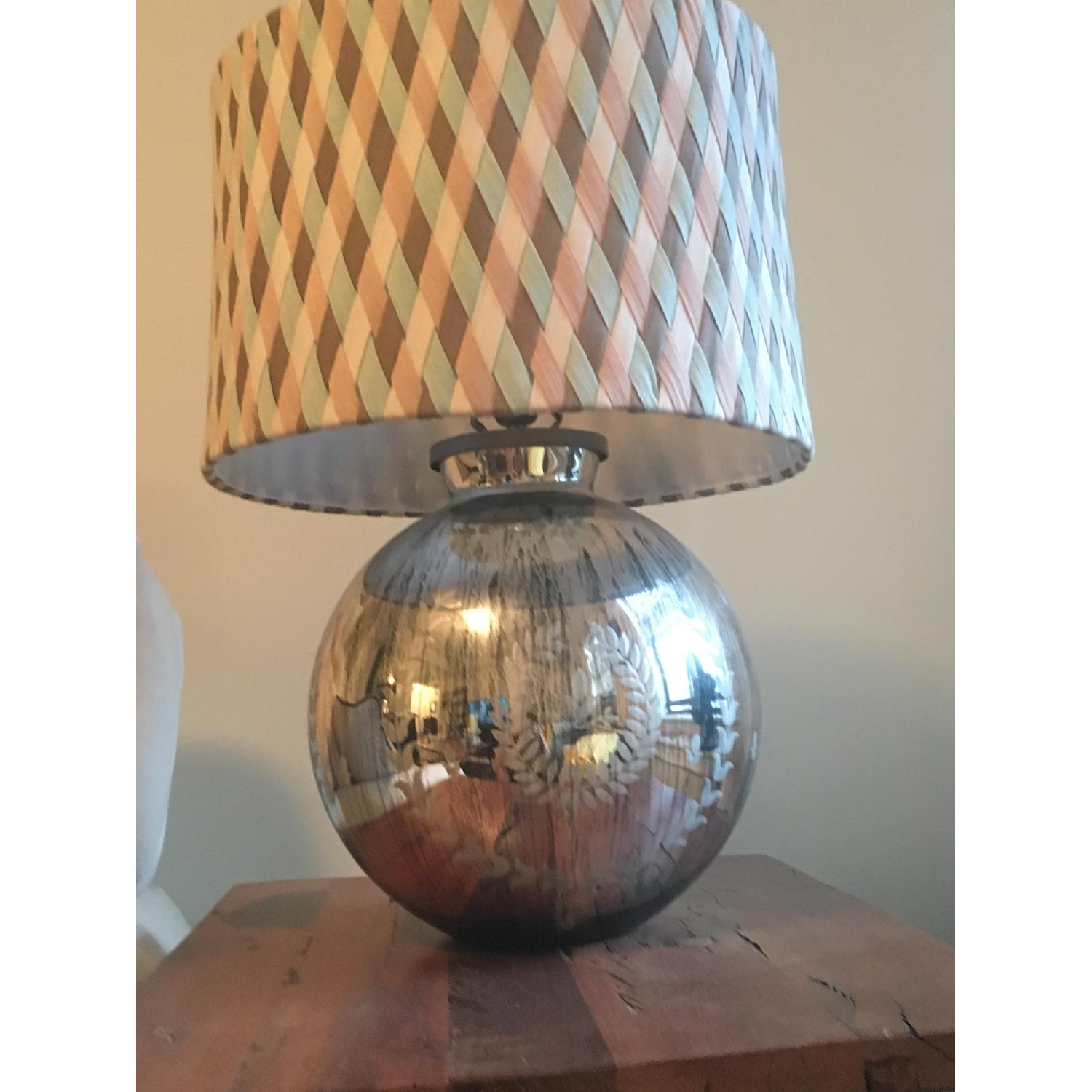 Anthropologie Woven Lamp Shade - image-2