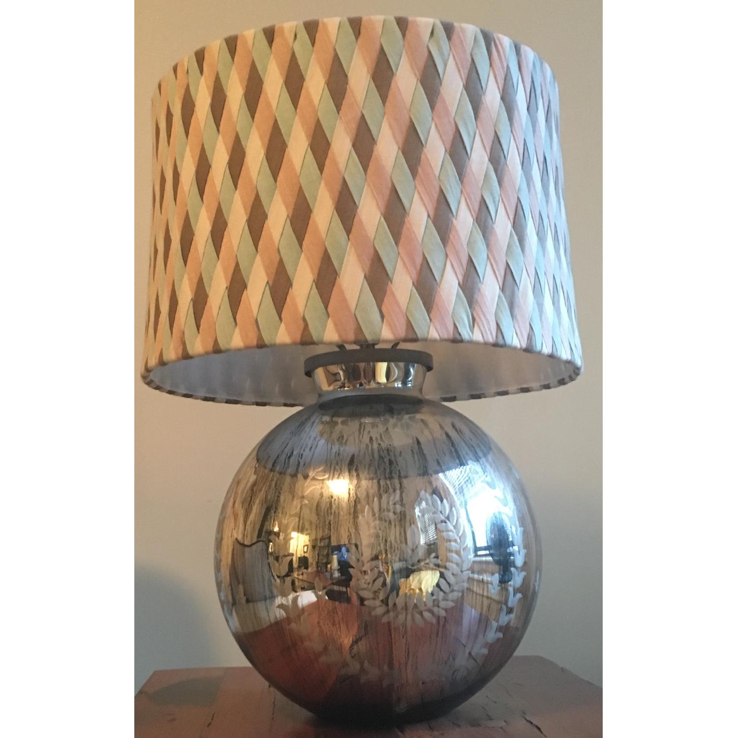 Anthropologie Woven Lamp Shade - image-3