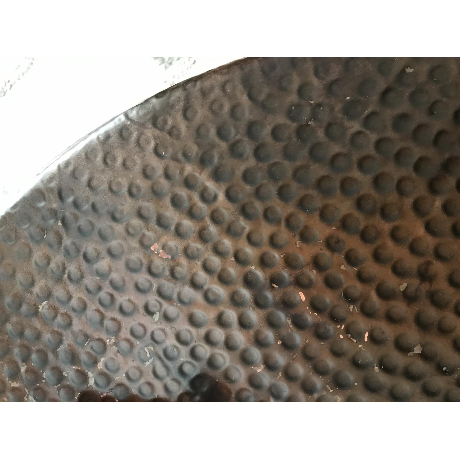 Hammered Copper Round Coffee Table - image-4