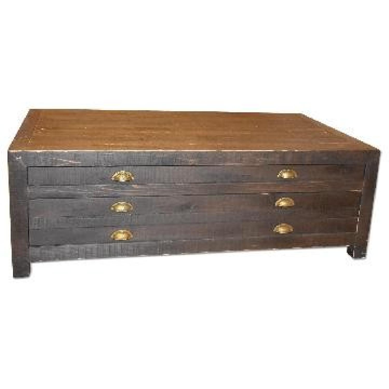 Restoration Hardware Printmaker's Coffee Table - image-1