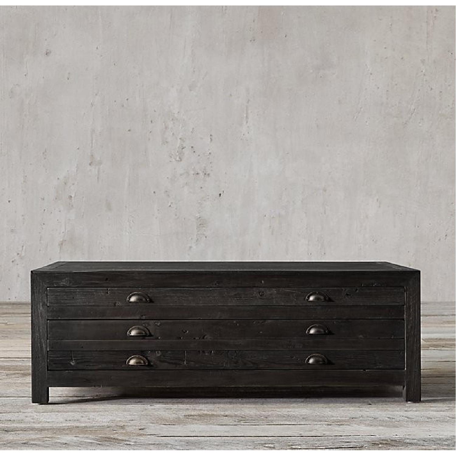 Restoration Hardware Printmaker's Coffee Table - image-4