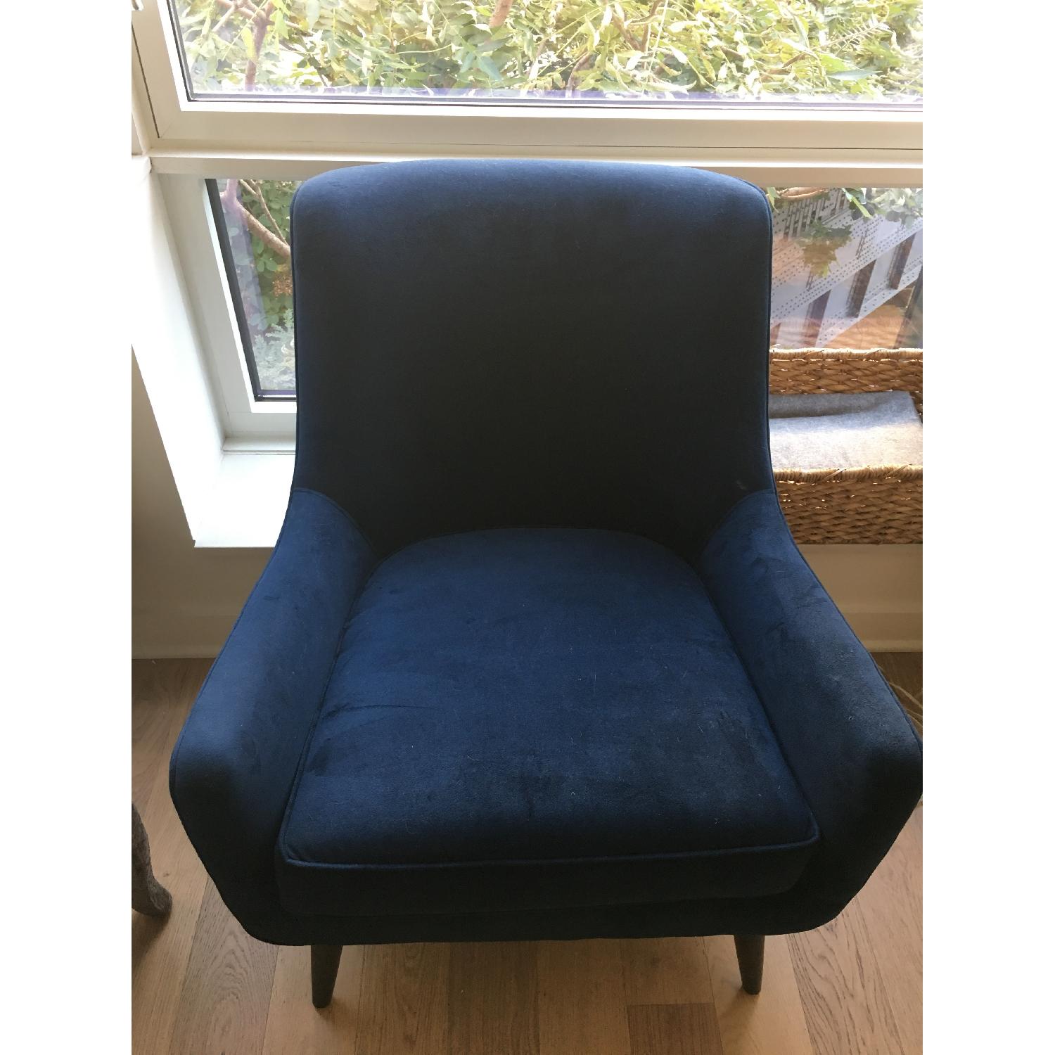 Room & Board Quinn Chairs in Indigo Velvet - image-3