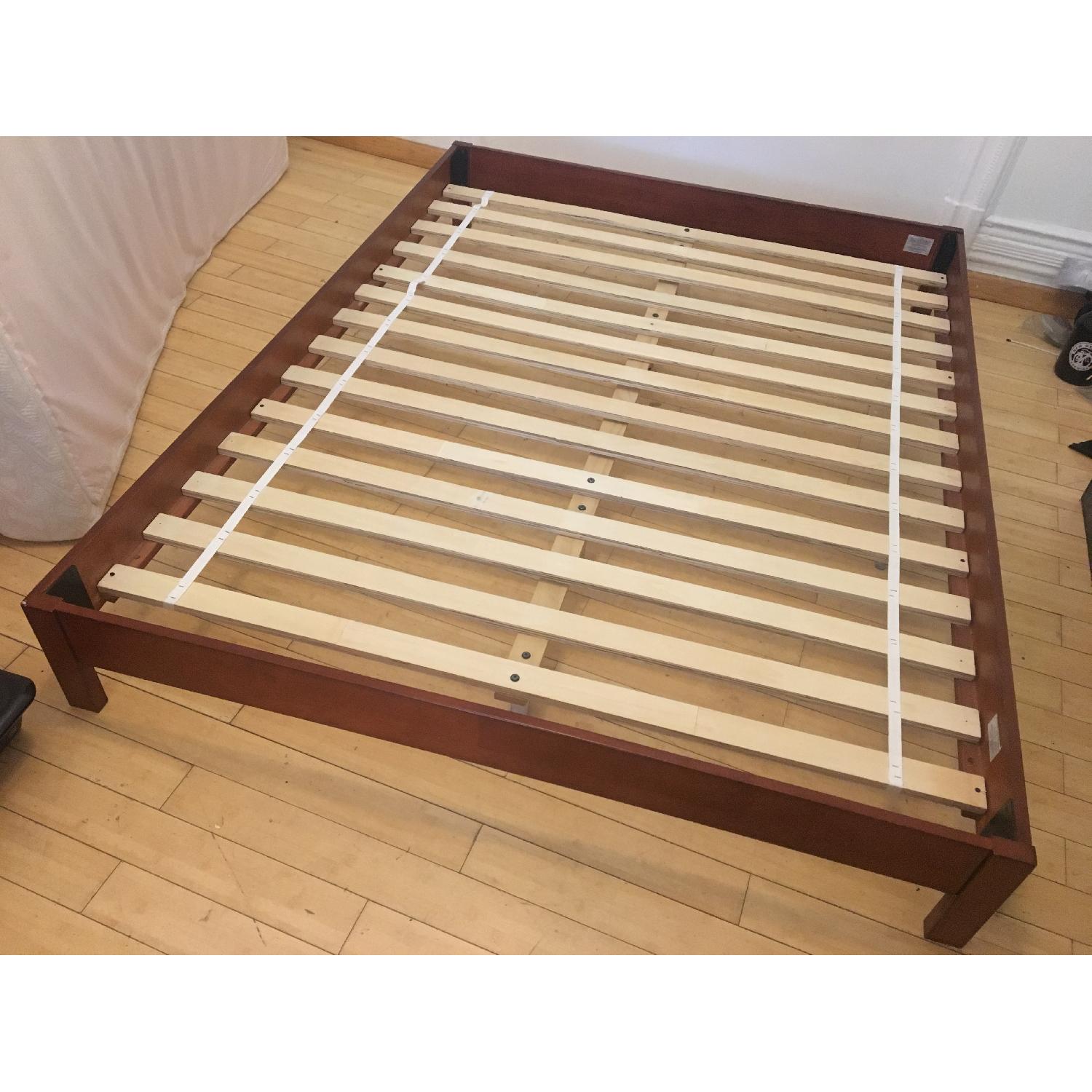 Wood Low Queen Bed Frame - image-3