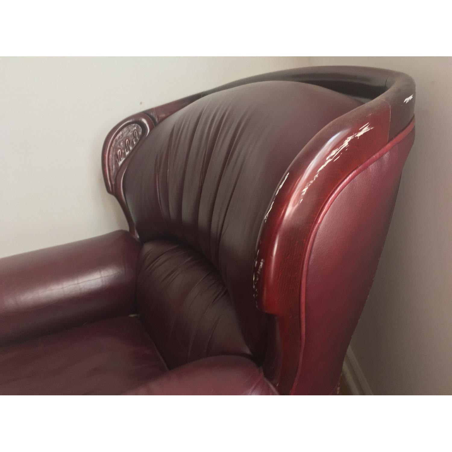 Dark Leather Armchair - image-1