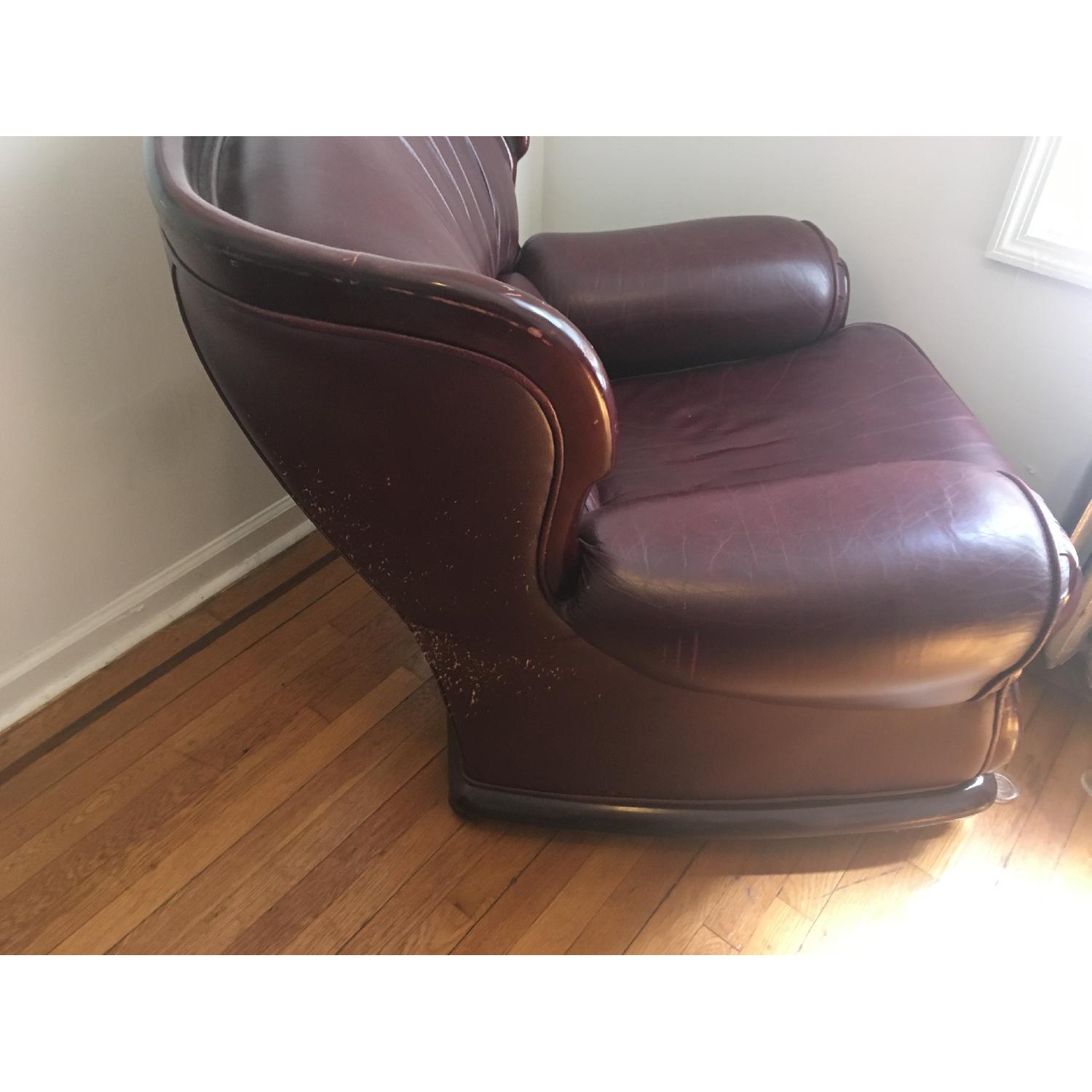 Dark Leather Armchair - image-2
