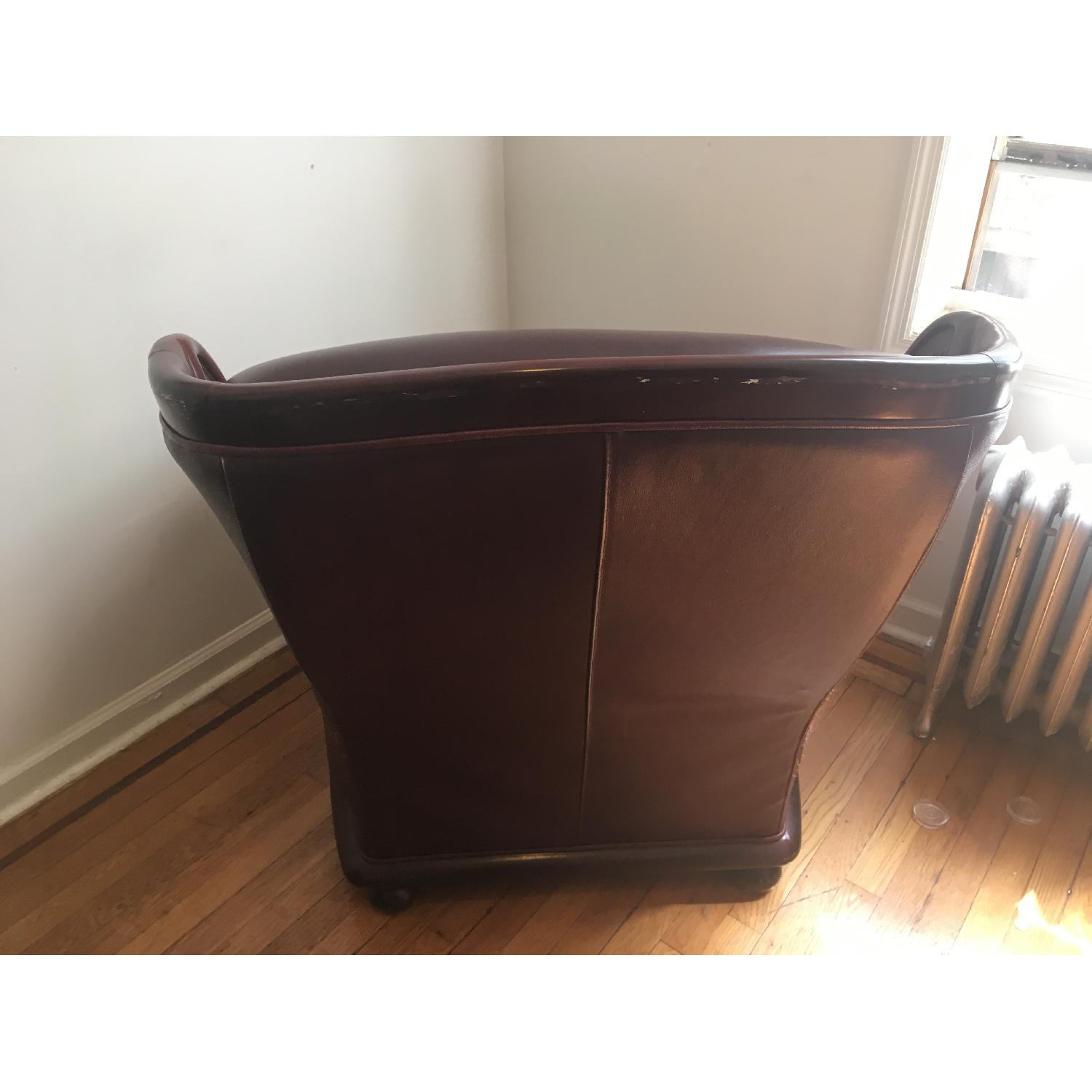 Dark Leather Armchair - image-8